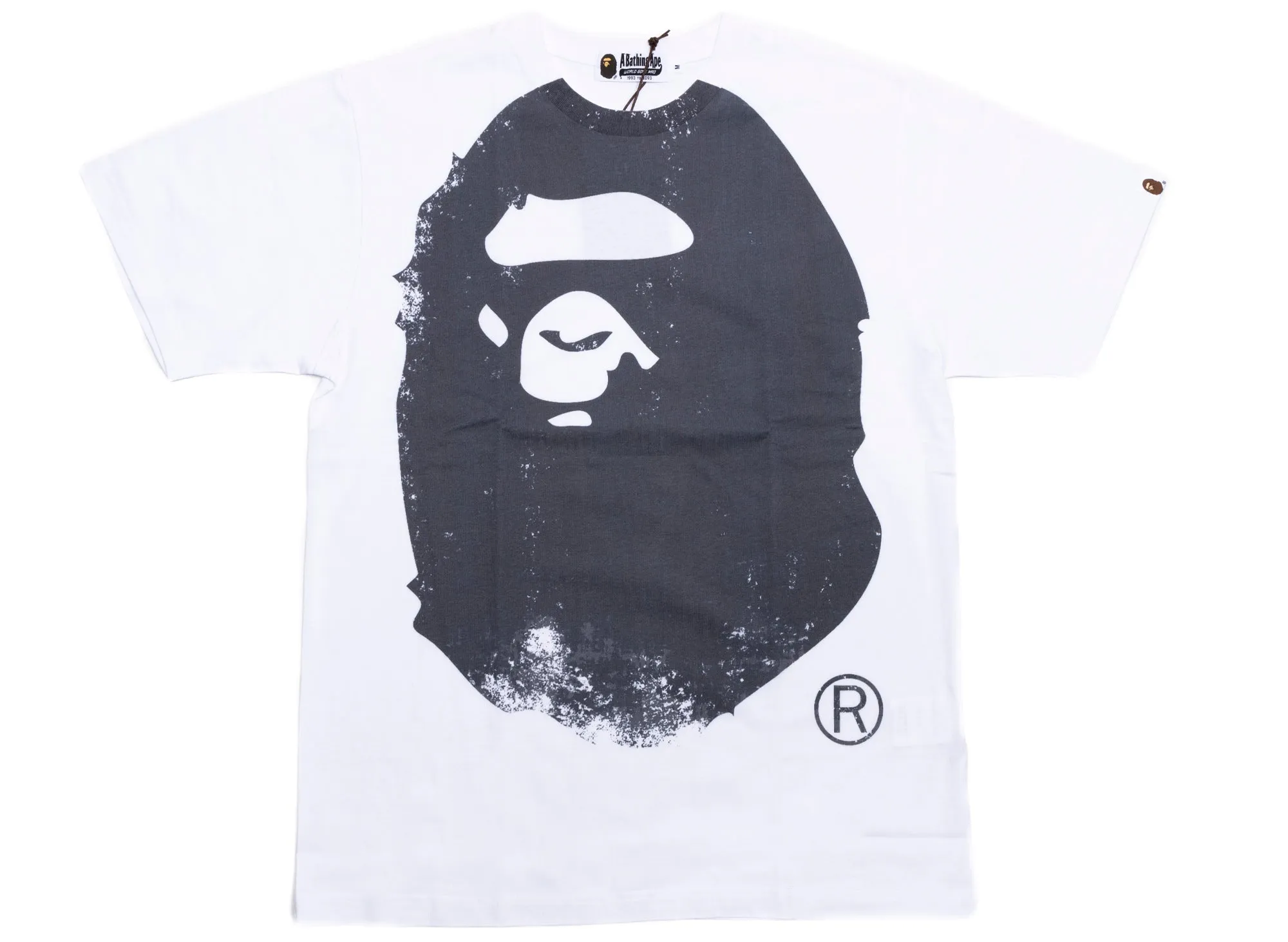 A Bathing Ape Overprinted Ape Head Tee