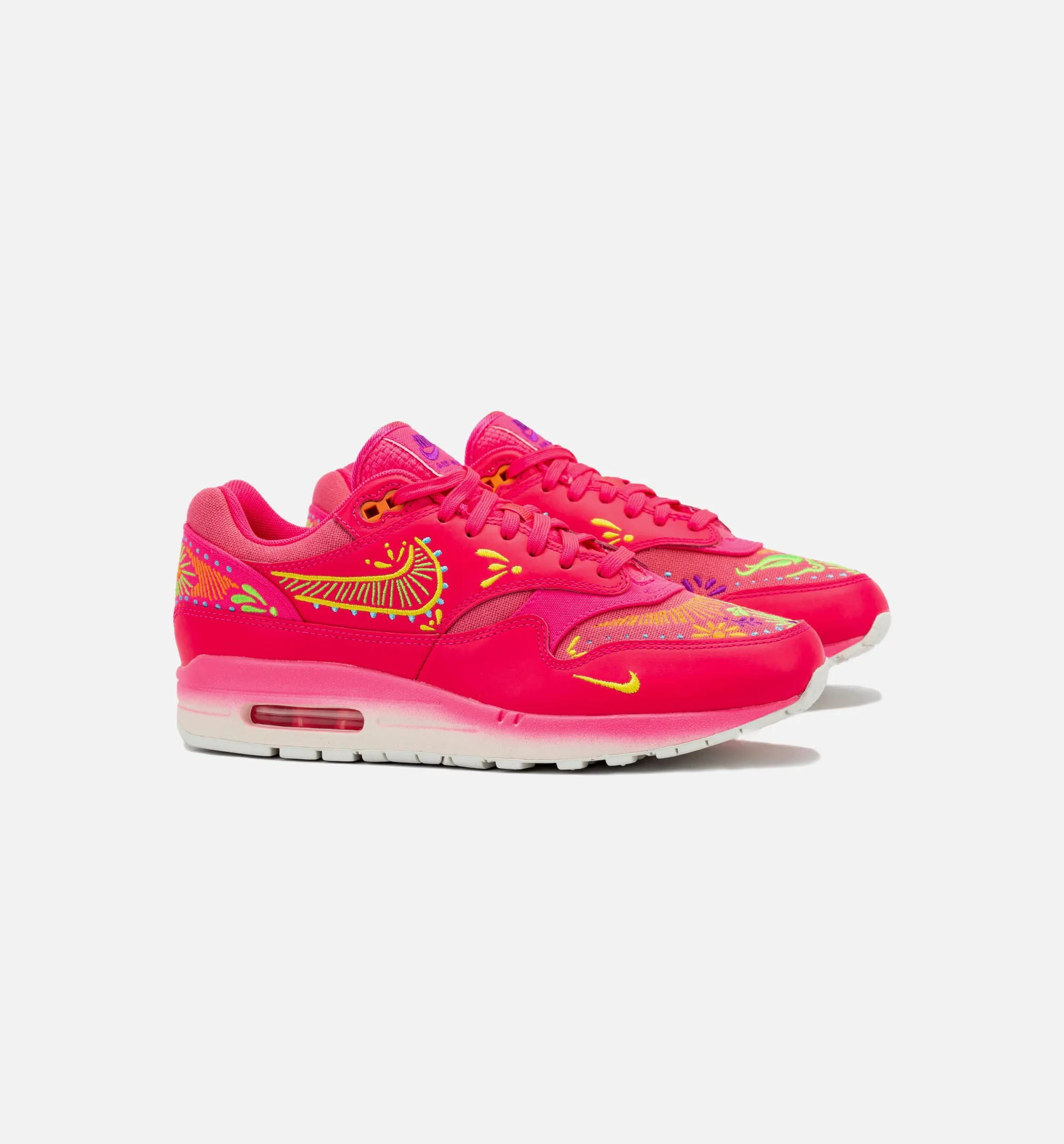 Air Max 1 Dia De Muertos Mens Lifestyle Shoe - Hyper Pink/Yellow