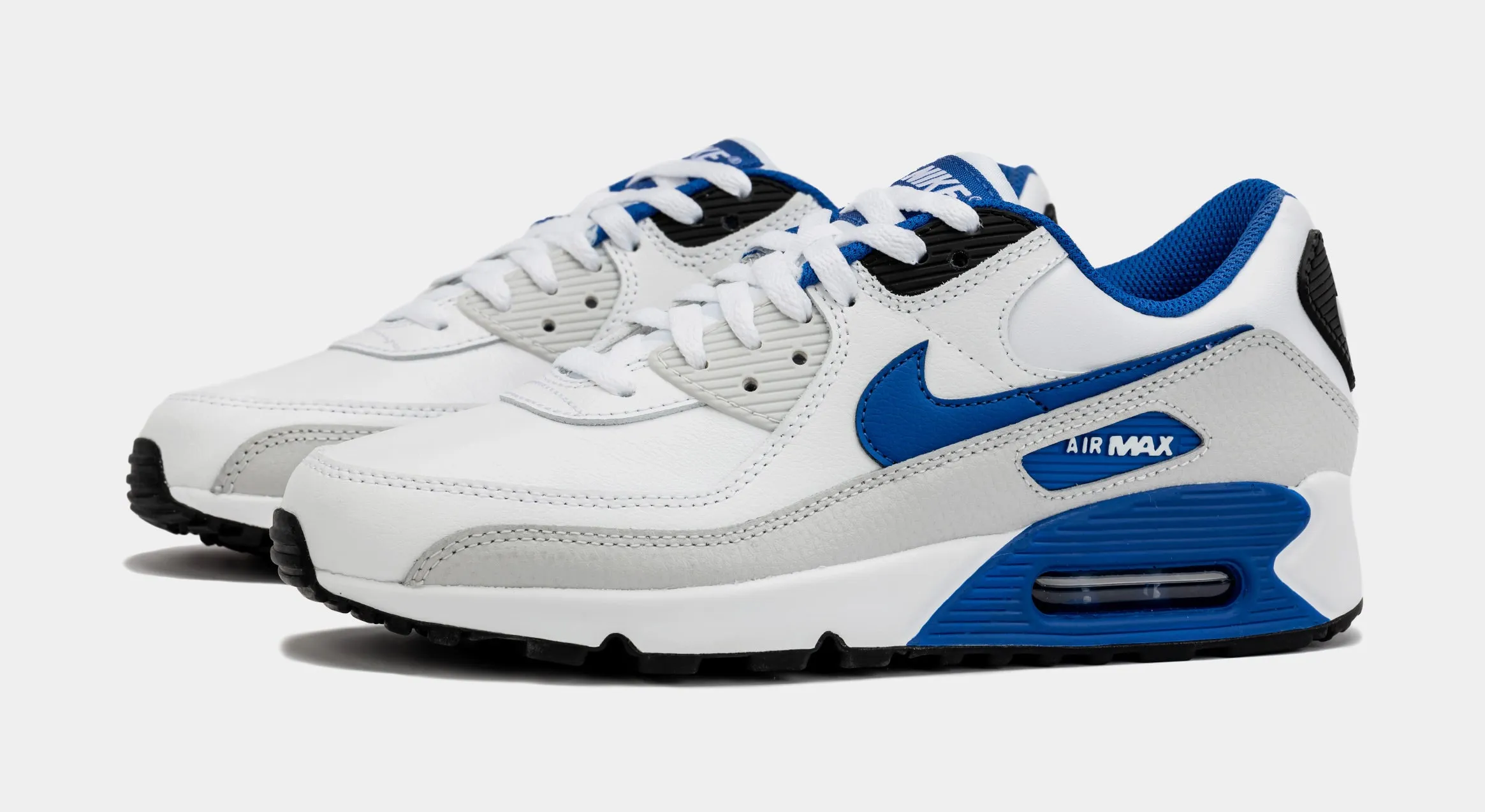 Air Max 90 LTR Mens Running Shoes (White/Blue)