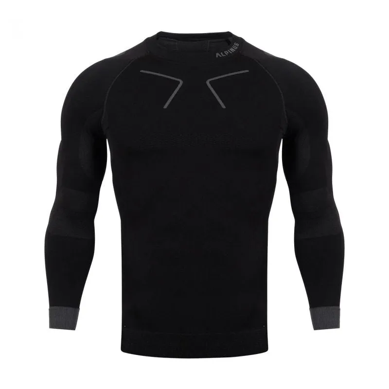 Alpinus Mens Tactical Base Layer Thermoactive T-Shirt - Black/Gray