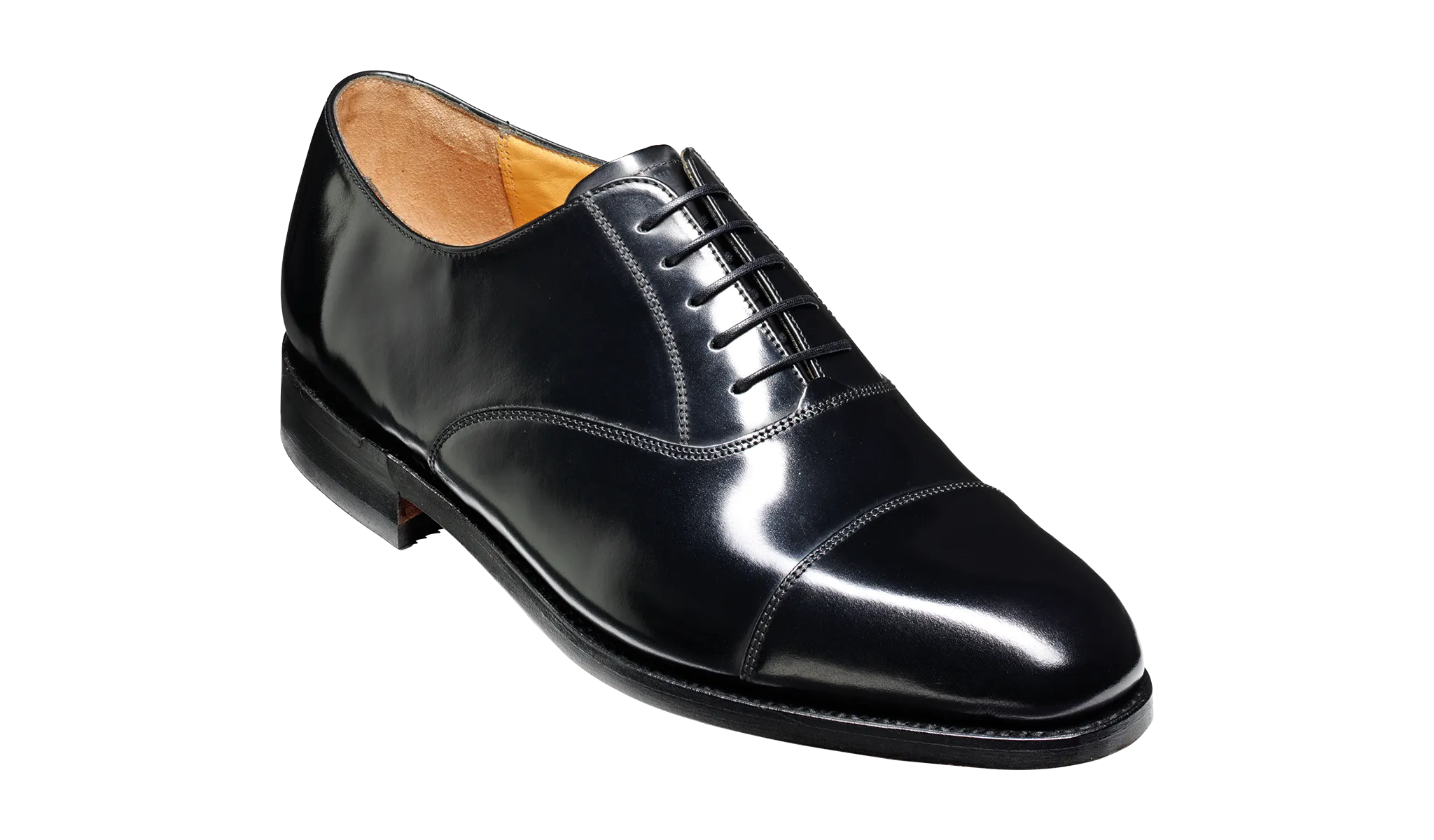 Barker Arnold Classic Oxford Shoe  - Hi Shine Black