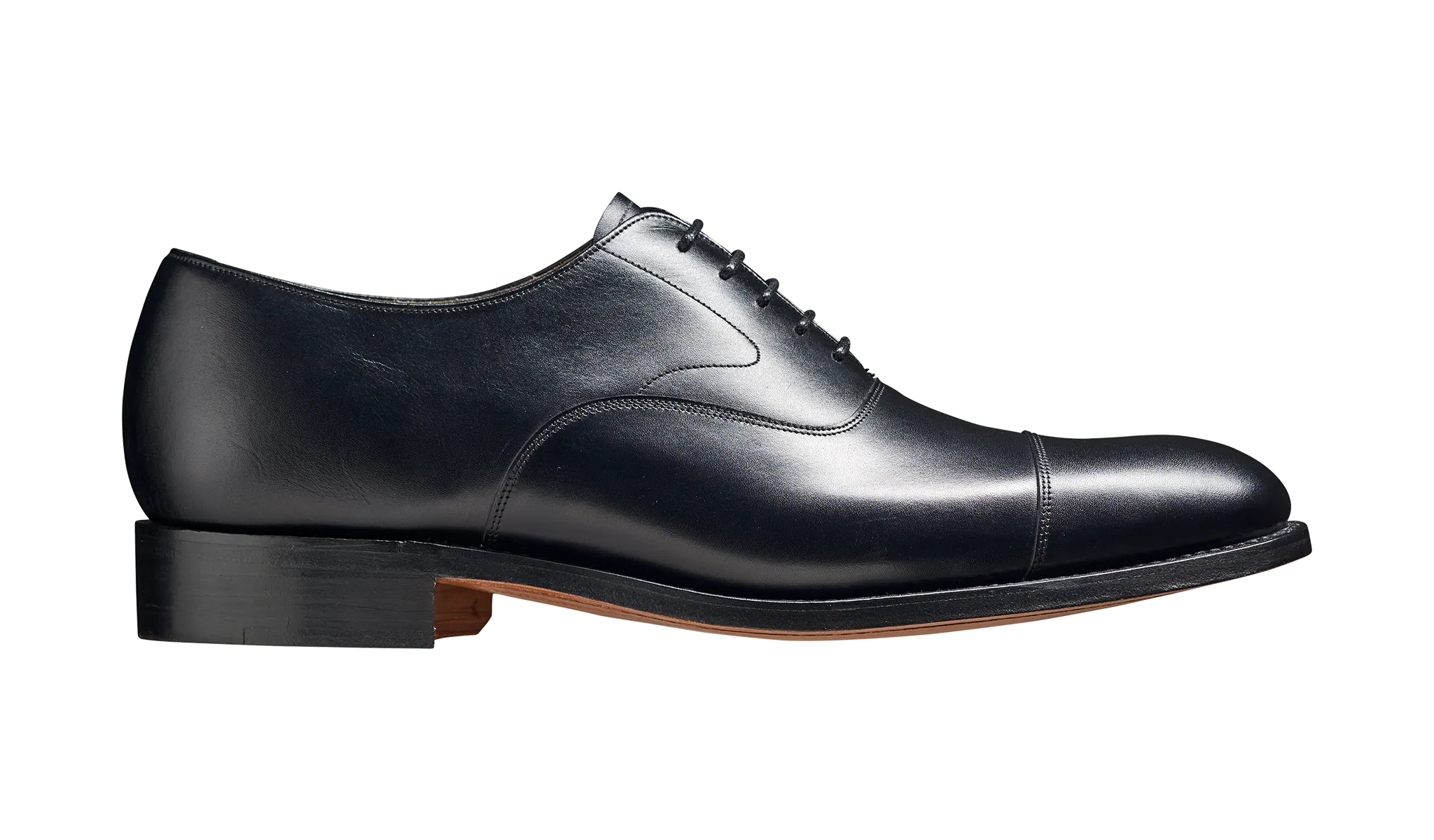 Barker Malvern  Toe-Cap Oxford Shoe -Black Calf