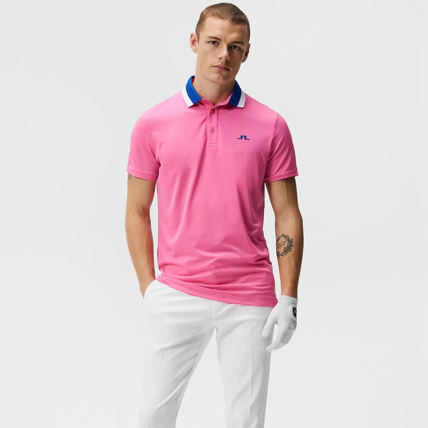 Benji Regular Tech Mesh Polo Azalea Pink - SU23