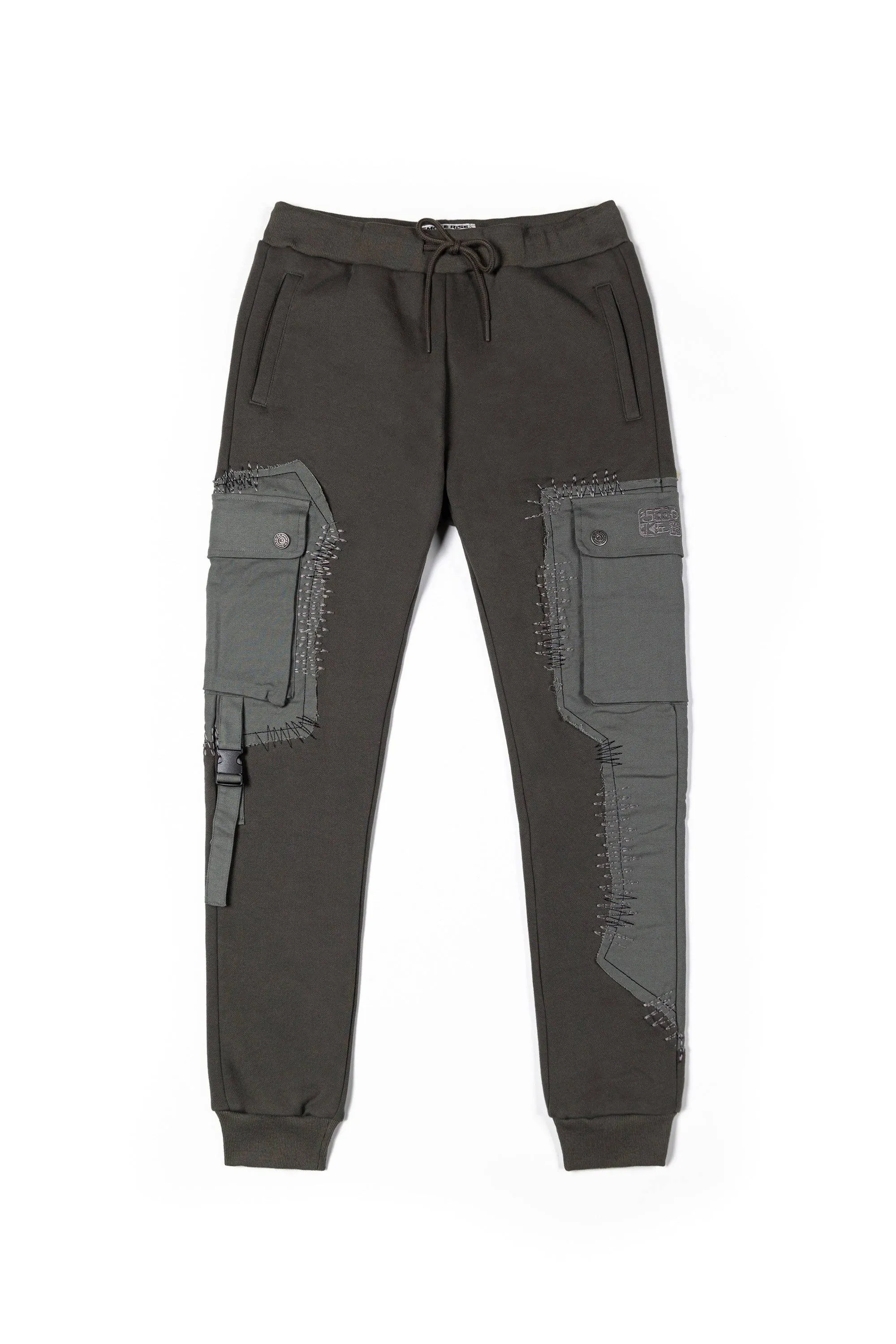 Big and Tall Utility Fashion Fleece Joggers - Dark Olive