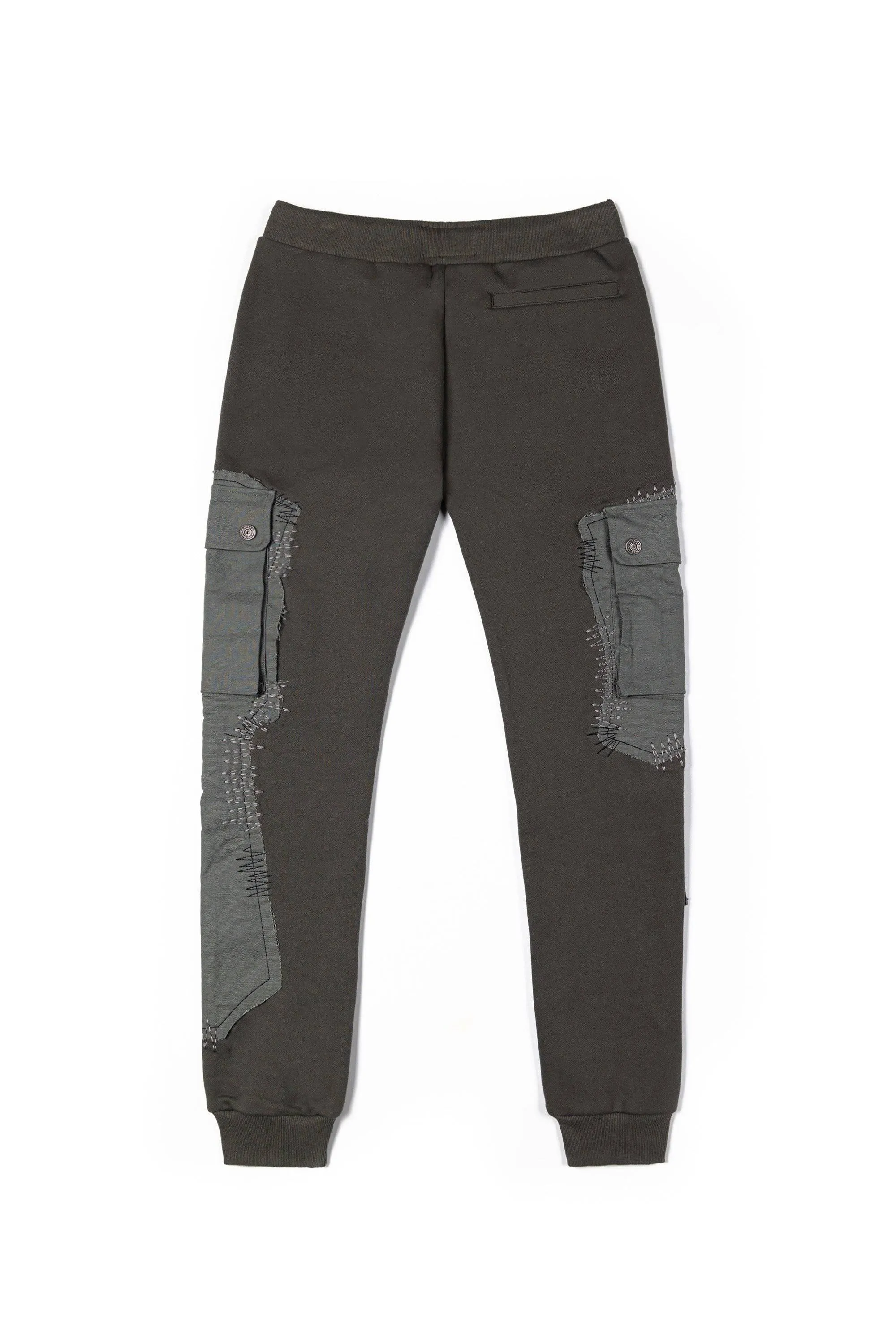 Big and Tall Utility Fashion Fleece Joggers - Dark Olive