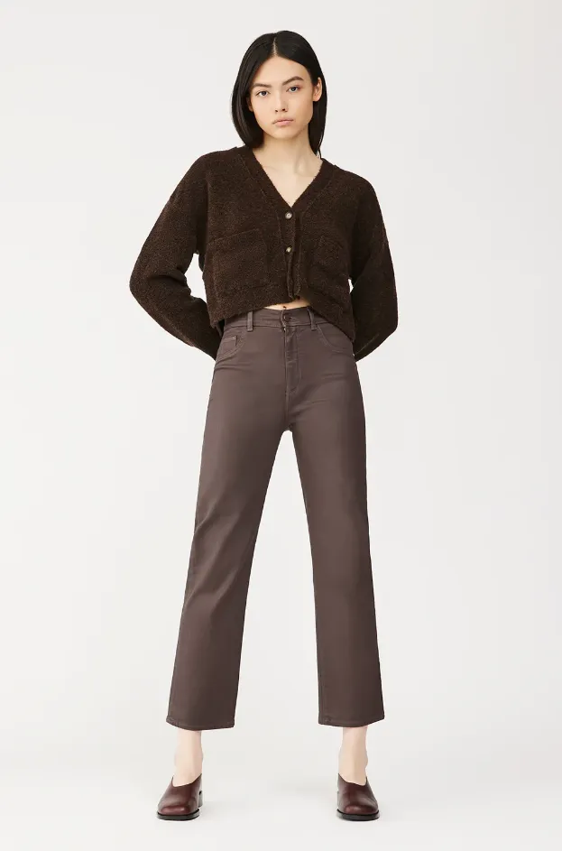 Black Coffee coated Patti Straight jean