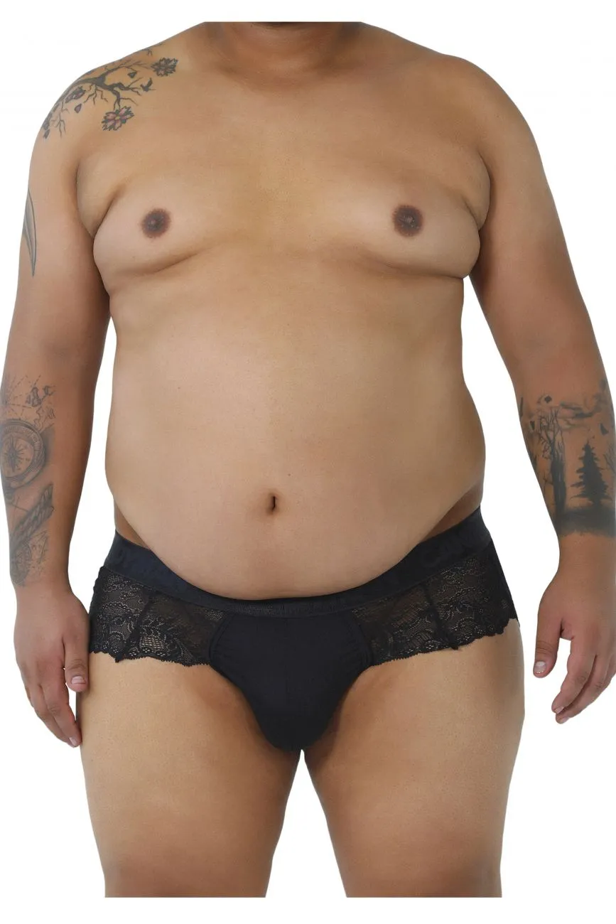 CandyMan 99304X Lace Thongs Color Black