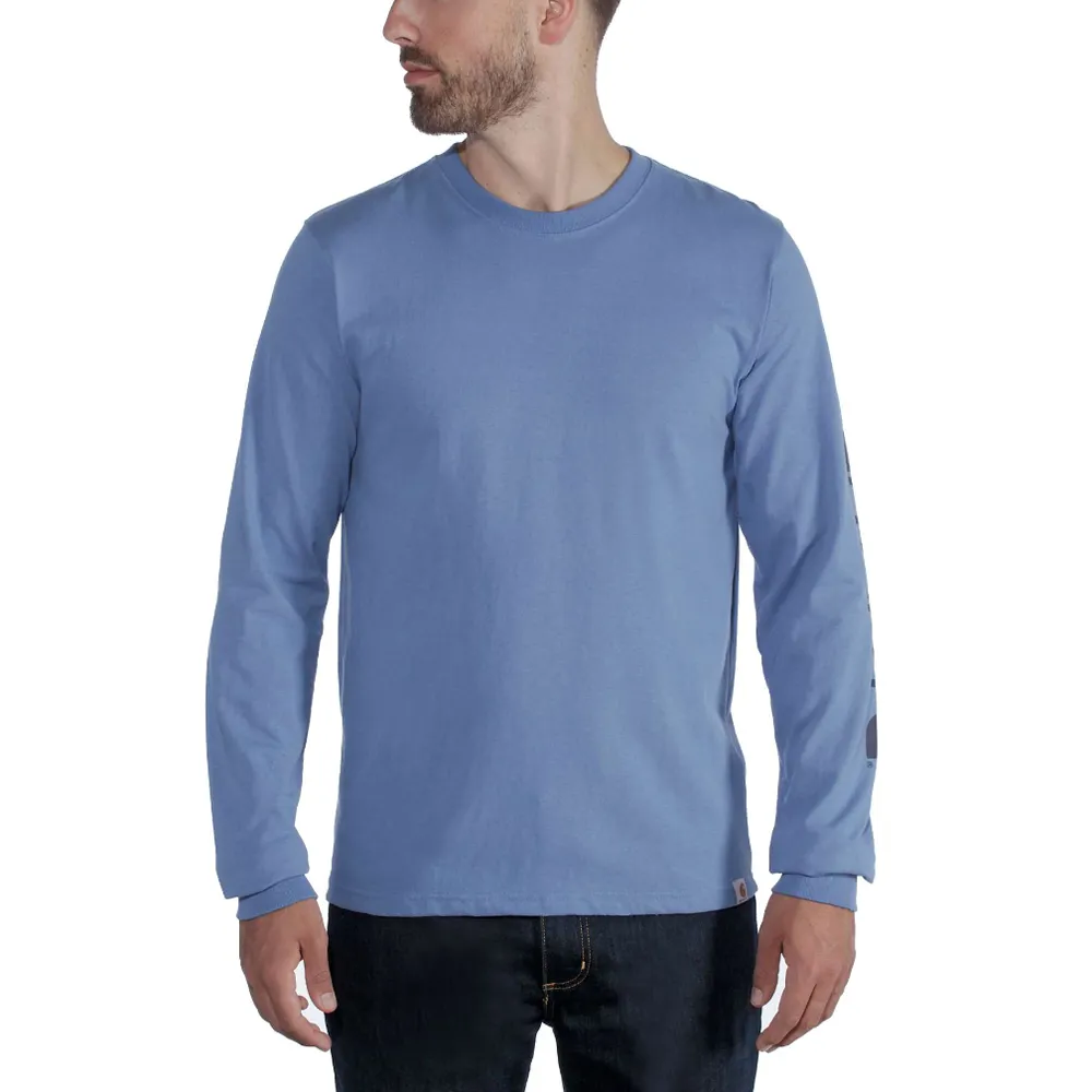 Carhartt EK231 Relaxed Fit Heavyweight Long Sleeve Graphic T-Shirt Top