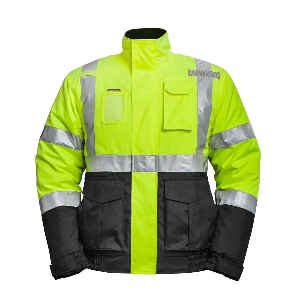 'Fieldsheer' Men's Hi-Vis Heated Jacket - Hi-Vis Yellow