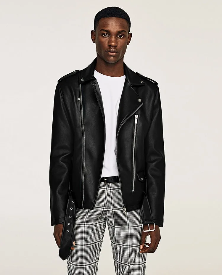 Cavalier Faux Leather Jacket