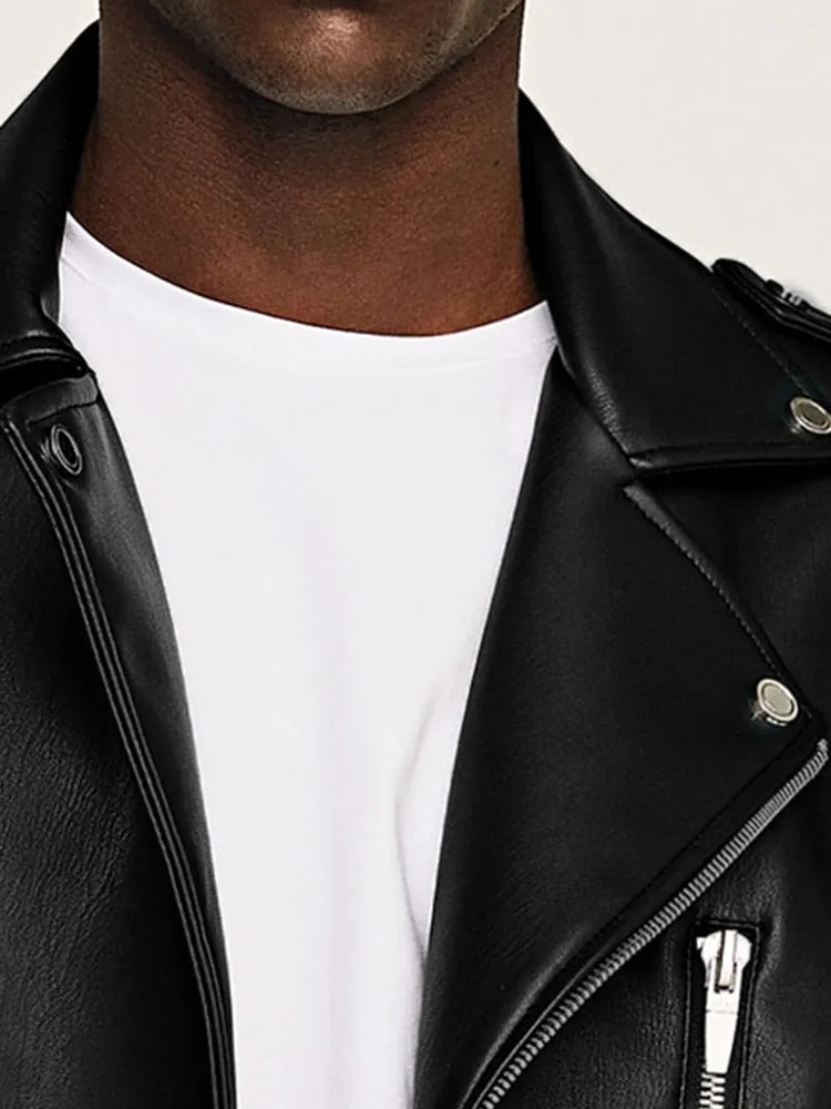 Cavalier Faux Leather Jacket