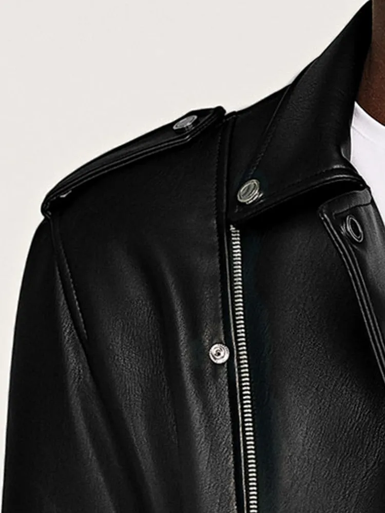 Cavalier Faux Leather Jacket