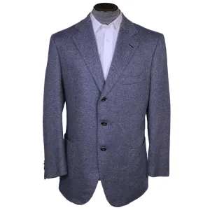 Cesare Attolini Napoli Mens Suit Jacket Pure Cashmere Birdseye Weave 41 42 Long