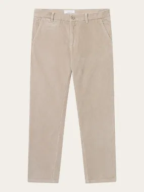 CHUCK regular 8-wales corduroy chino pants - Light feather gray