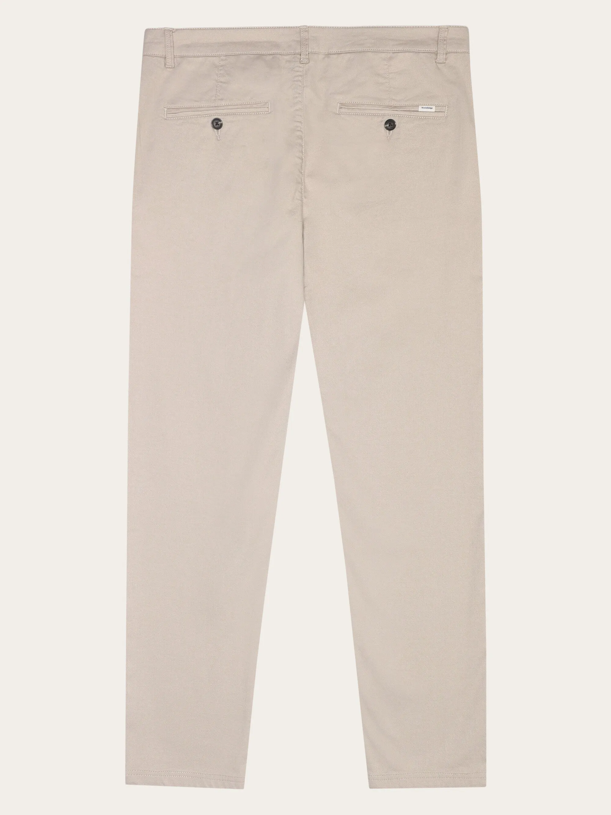 CHUCK regular canvas pants - GOTS/Vegan - Light feather gray