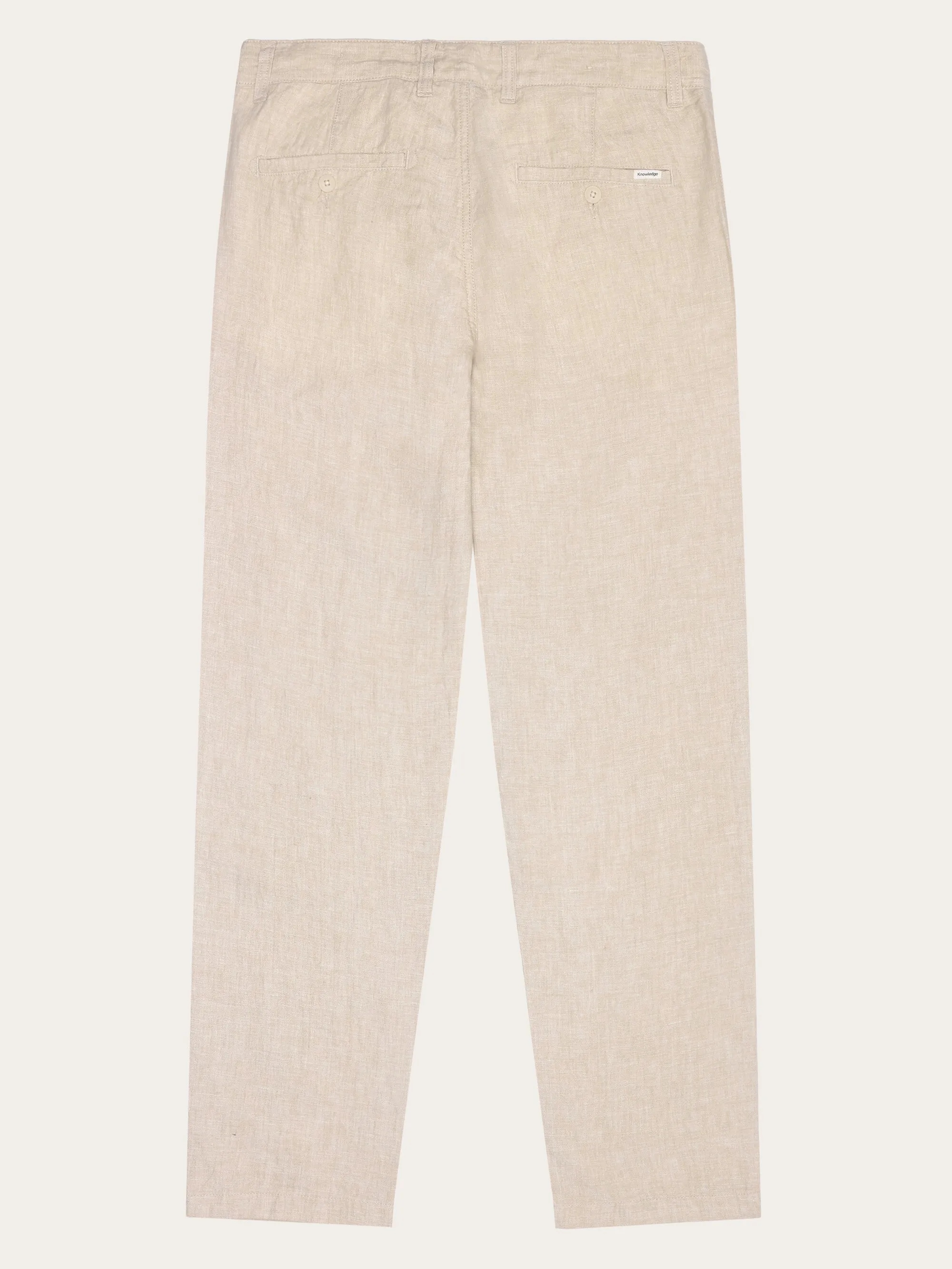 CHUCK regular linen pants - GOTS/Vegan - Light feather gray