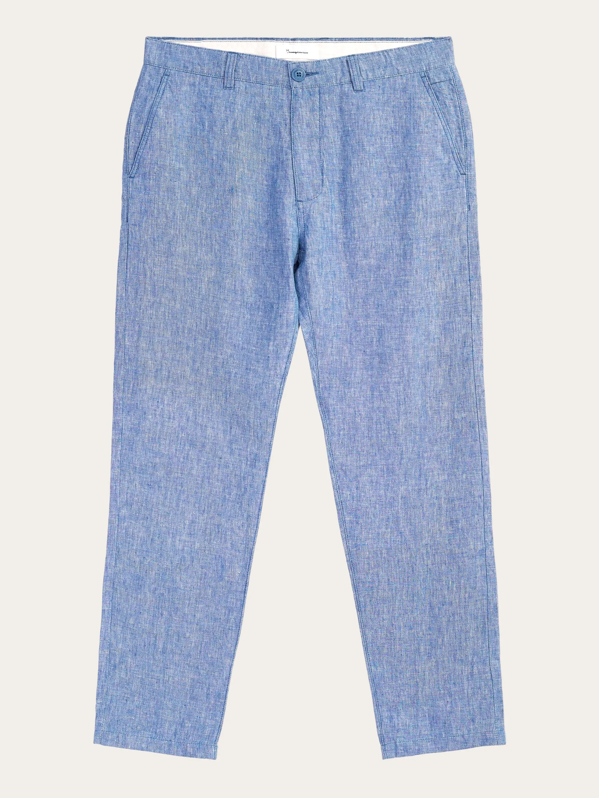 CHUCK regular linen pants - GOTS/Vegan - Moonlight Blue