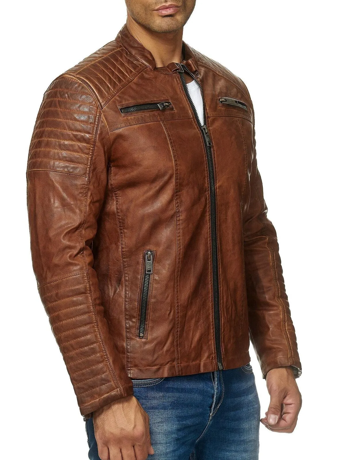 Cooper Biker Style Leather Jacket