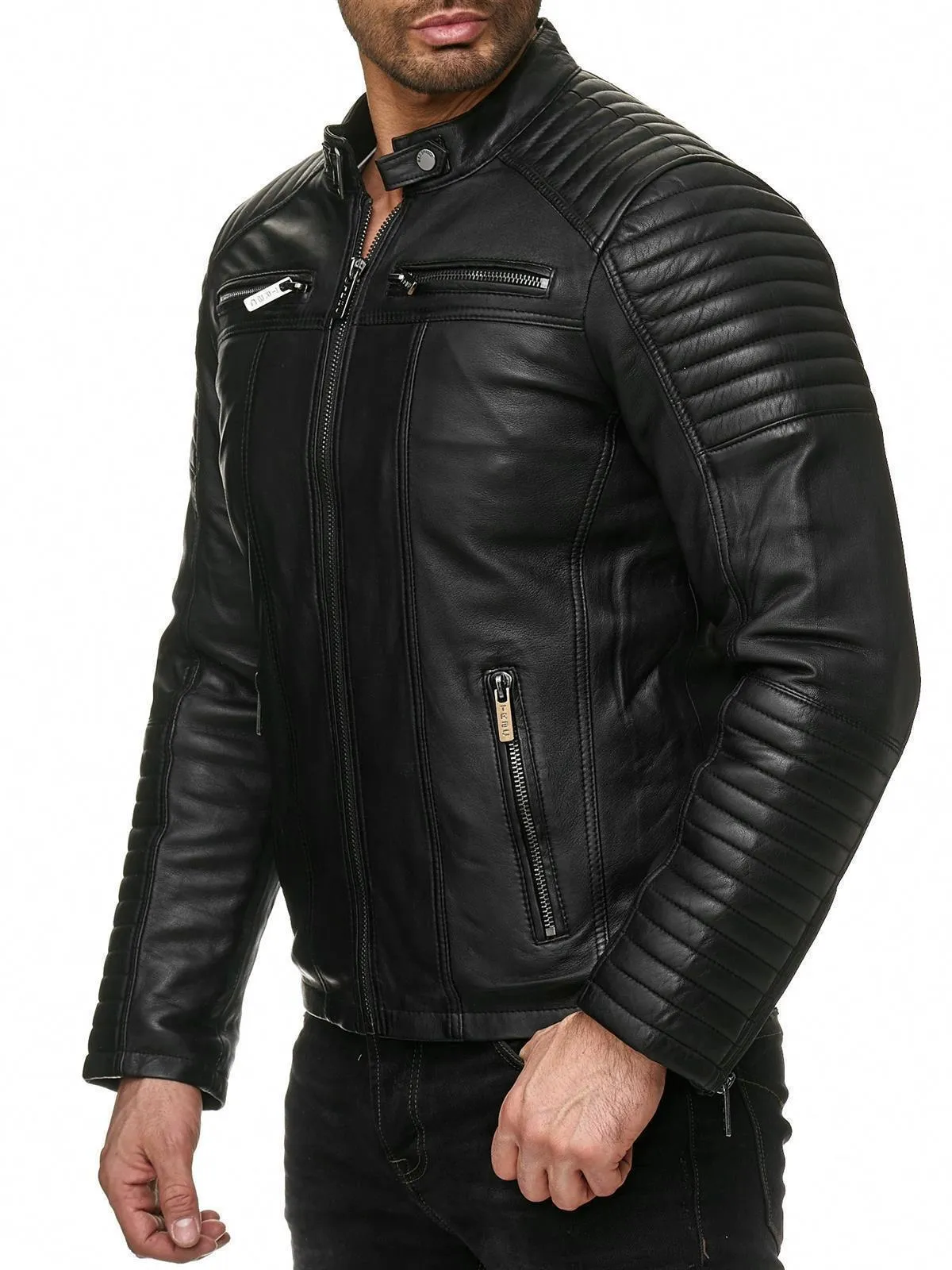 Cooper Biker Style Leather Jacket