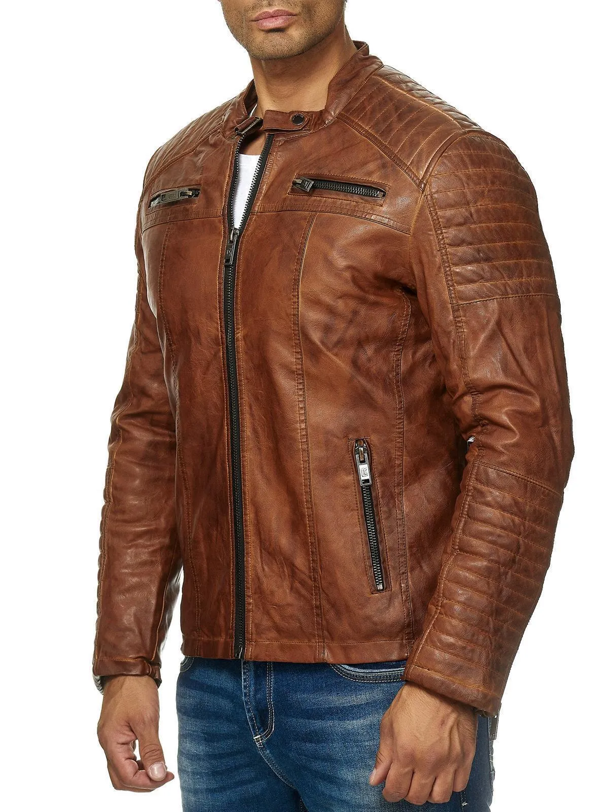 Cooper Biker Style Leather Jacket