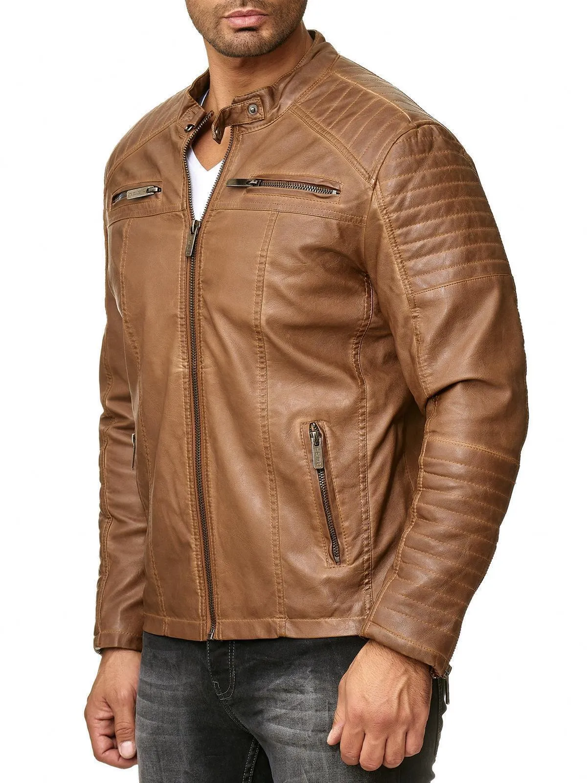 Cooper Biker Style Leather Jacket