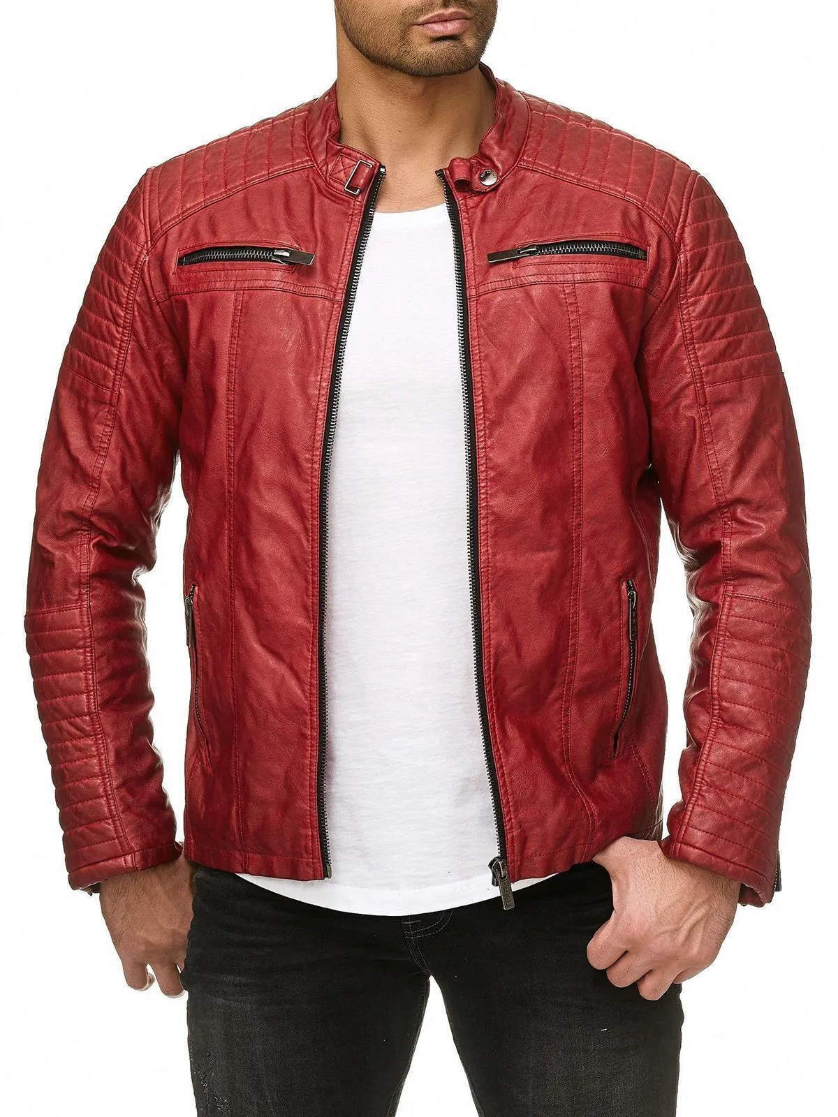 Cooper Biker Style Leather Jacket