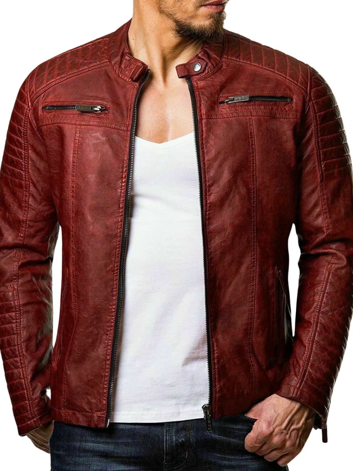 Cooper Biker Style Leather Jacket