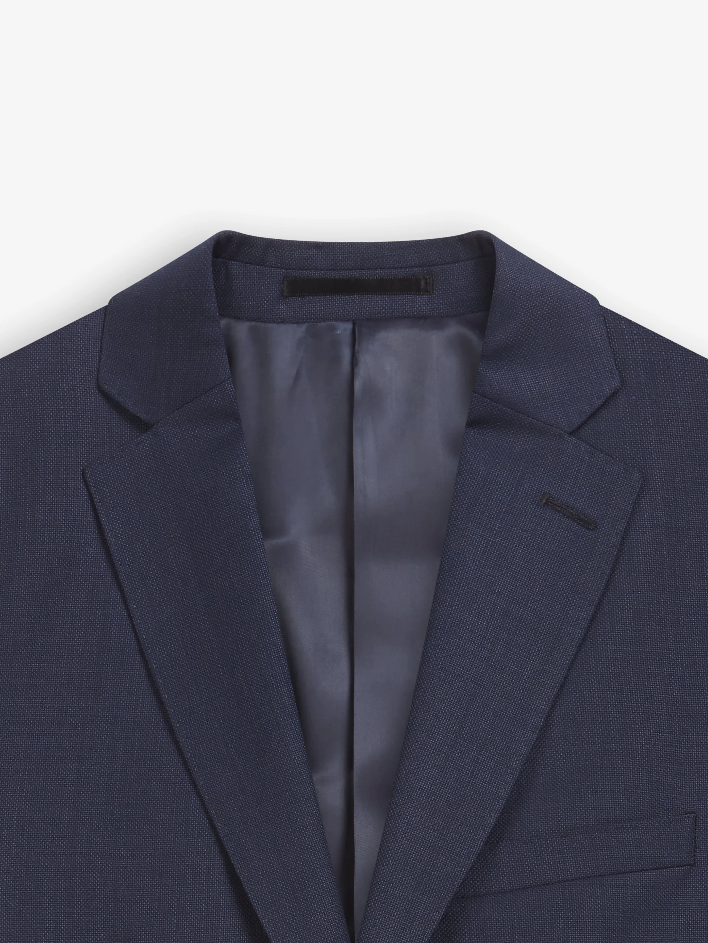 Costello Polywool Skinny Navy Textured Suit Jacket