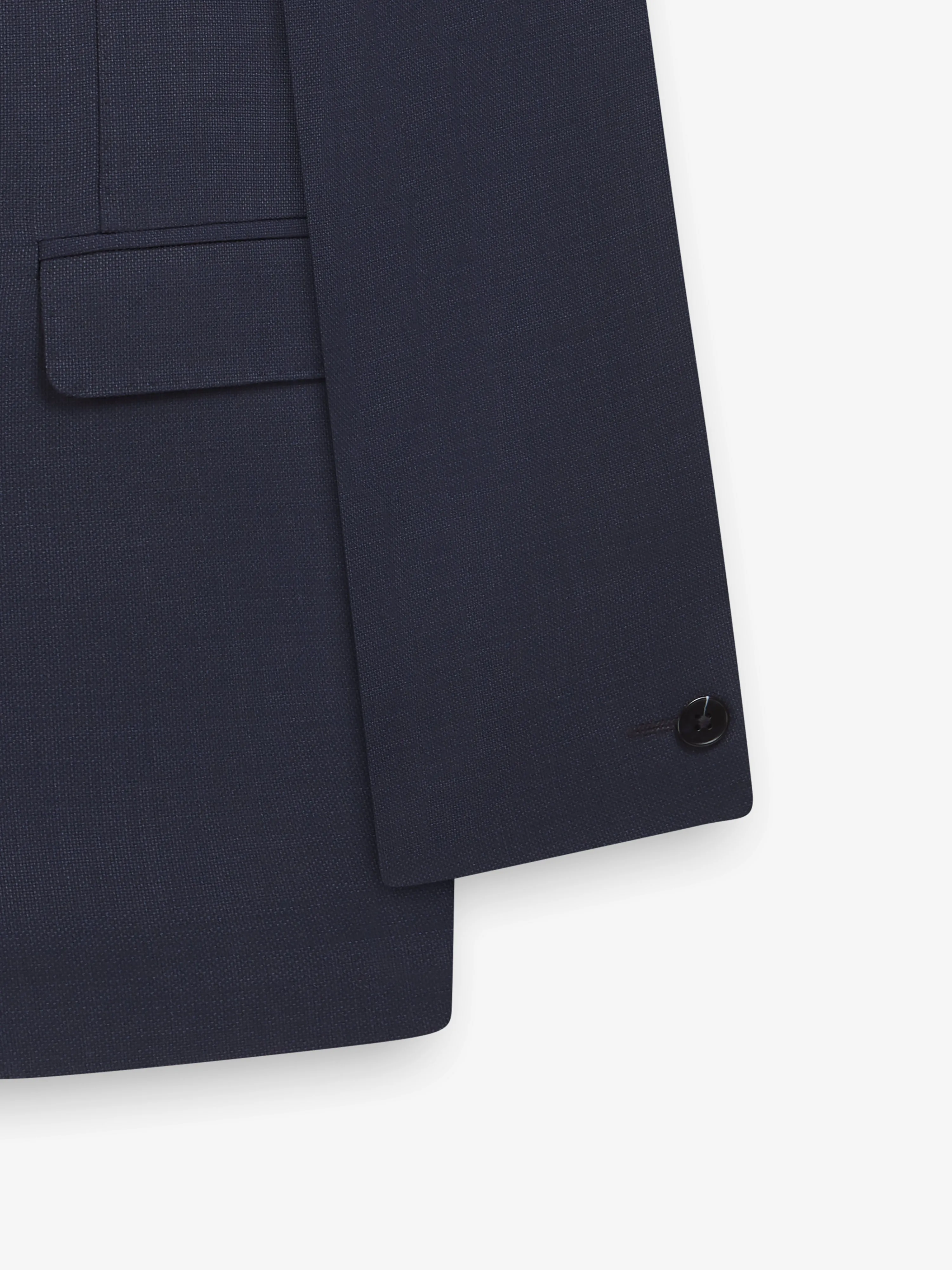 Costello Polywool Skinny Navy Textured Suit Jacket