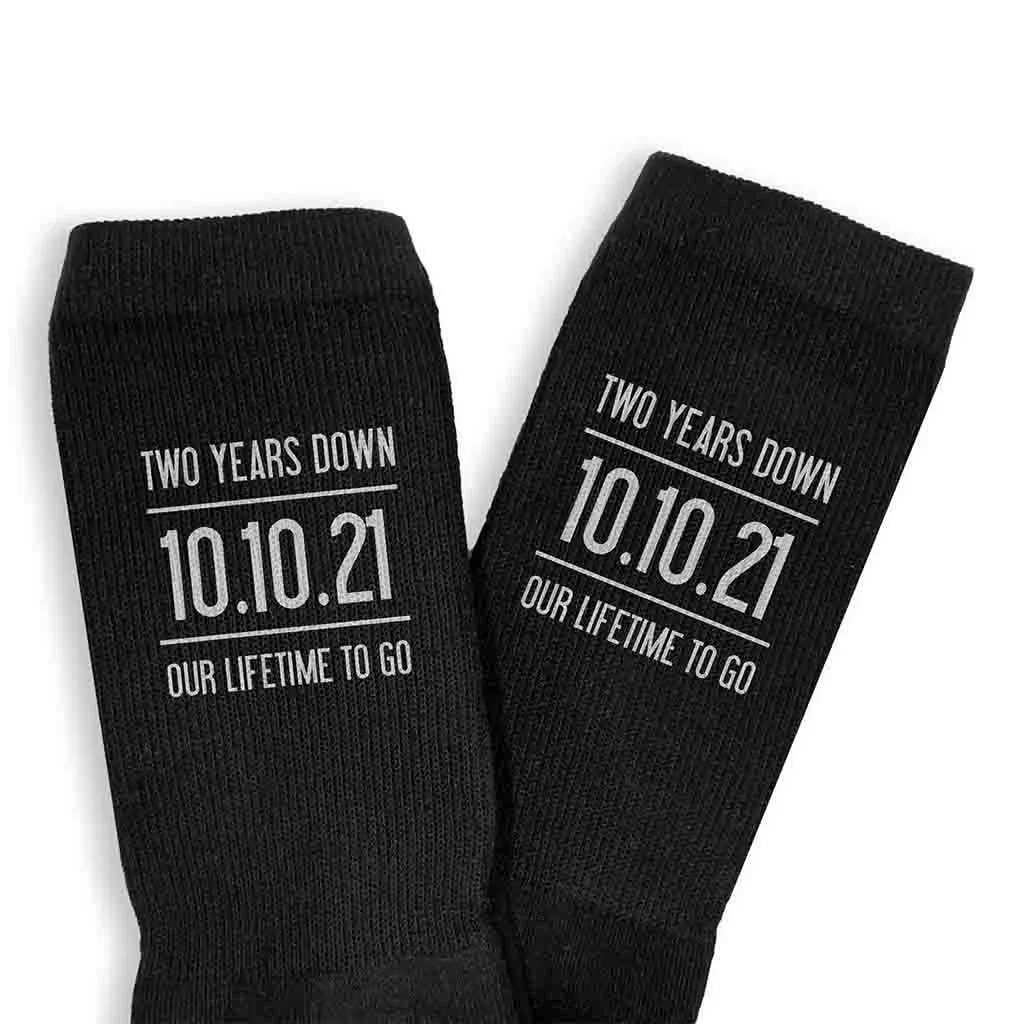 Cotton 2 Year Anniversary Socks for Husband