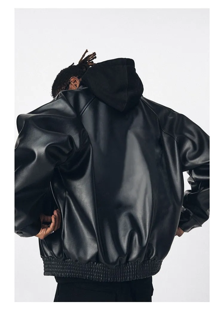 Cribs Faux Leather Jacket