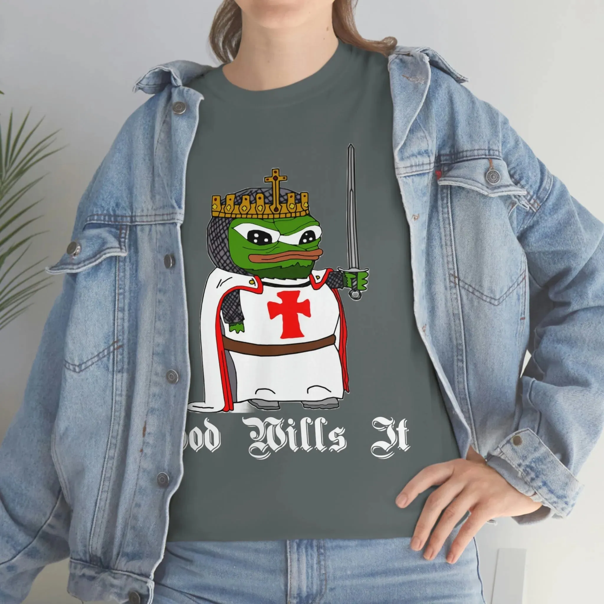 Crusader Pepe "God Wills It" Shirt