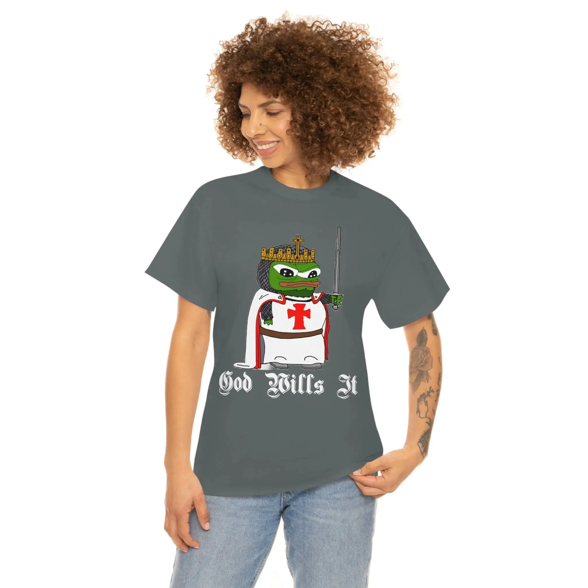 Crusader Pepe "God Wills It" Shirt