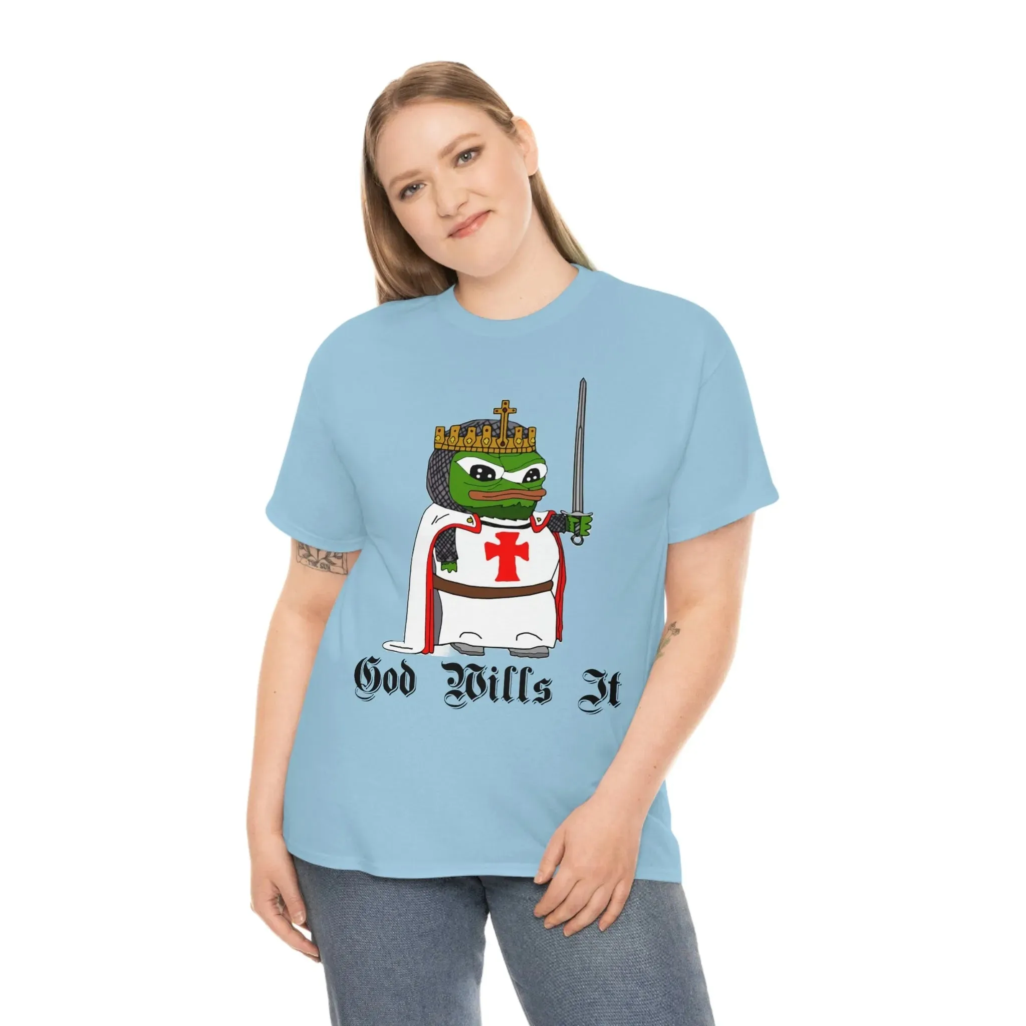 Crusader Pepe "God Wills It" Shirt