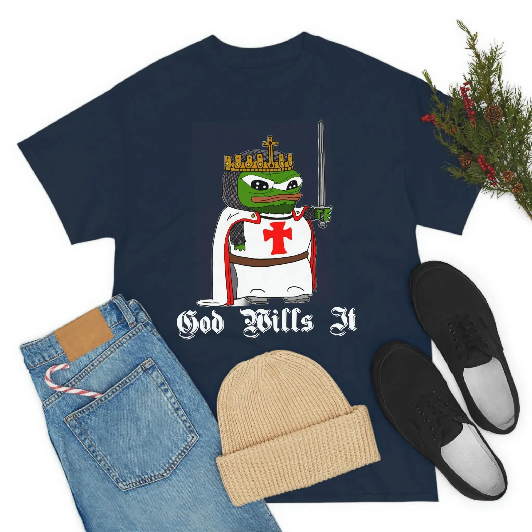 Crusader Pepe "God Wills It" Shirt