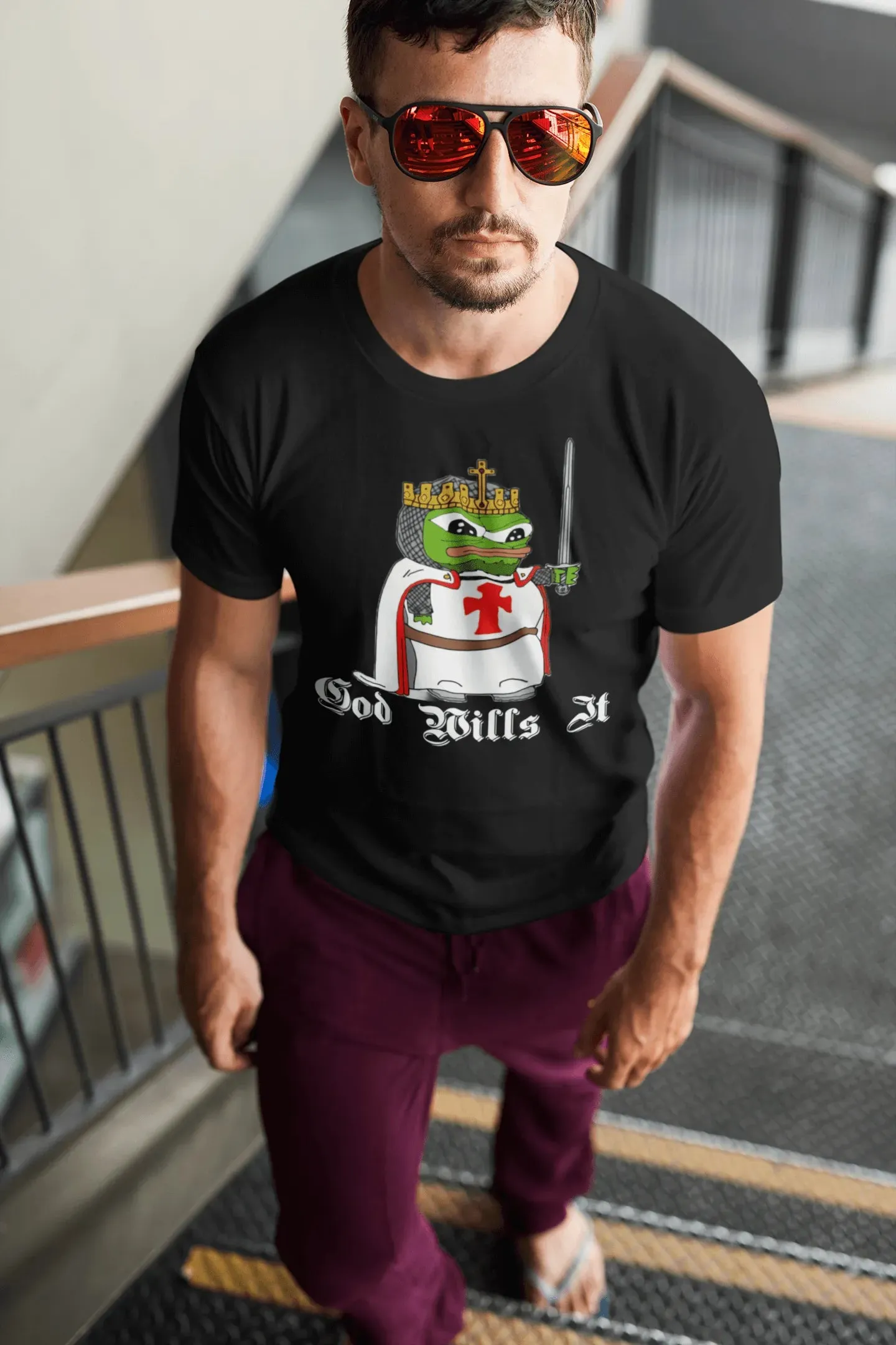 Crusader Pepe "God Wills It" Shirt