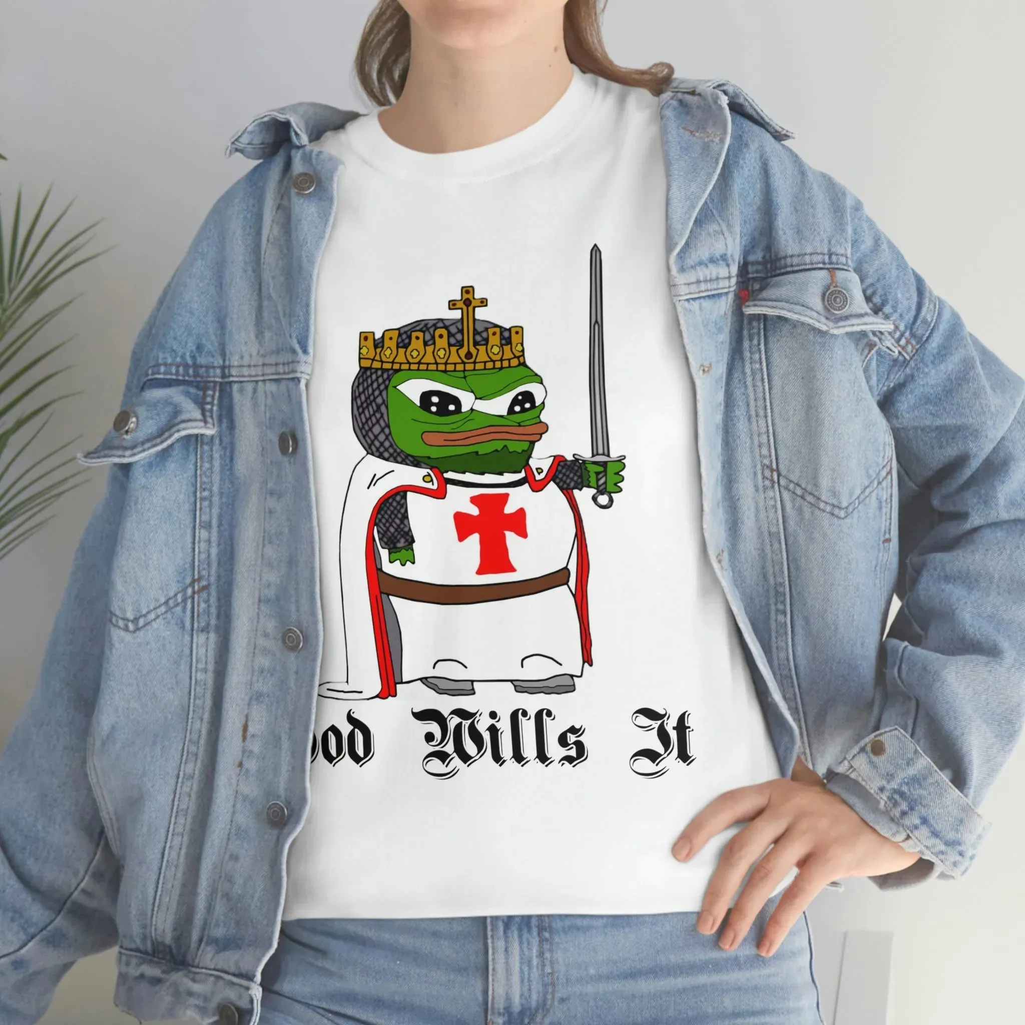 Crusader Pepe "God Wills It" Shirt