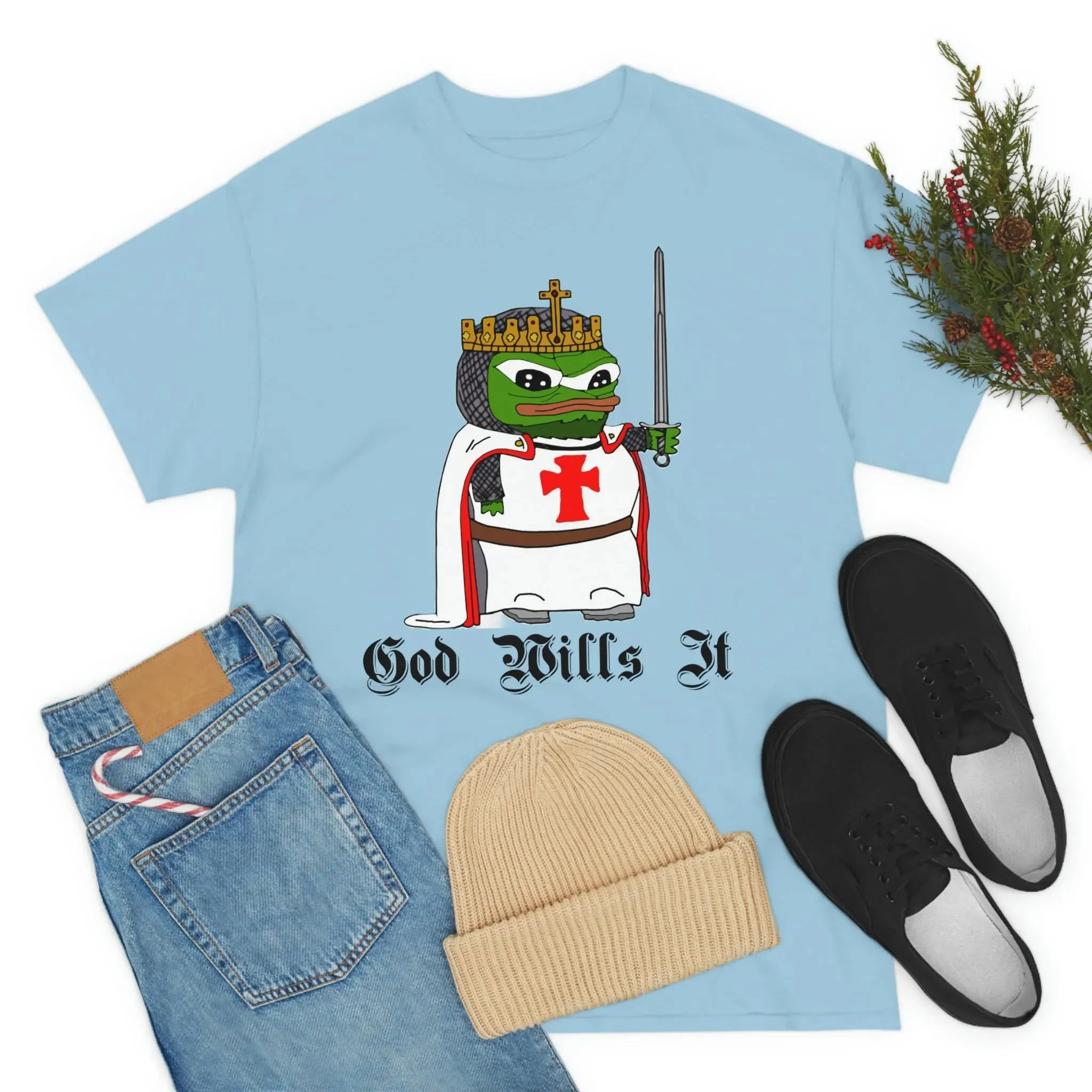 Crusader Pepe "God Wills It" Shirt