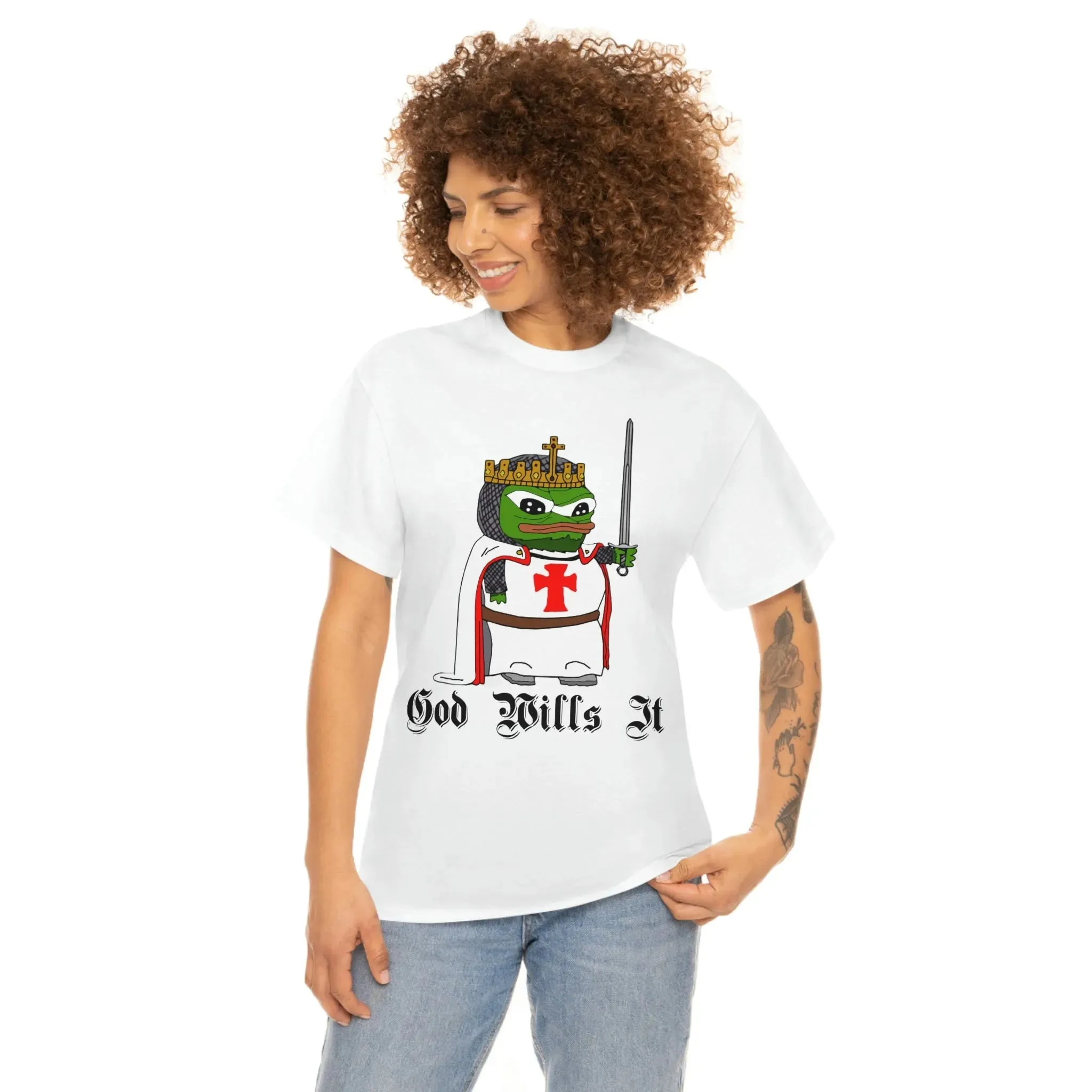 Crusader Pepe "God Wills It" Shirt