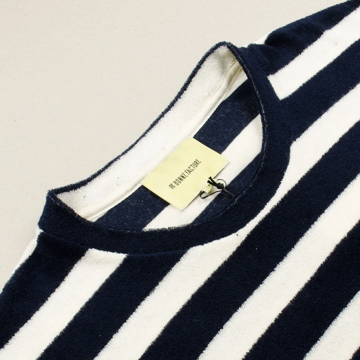 De Bonne Facture - Relaxed T-shirt - Navy & Ecru