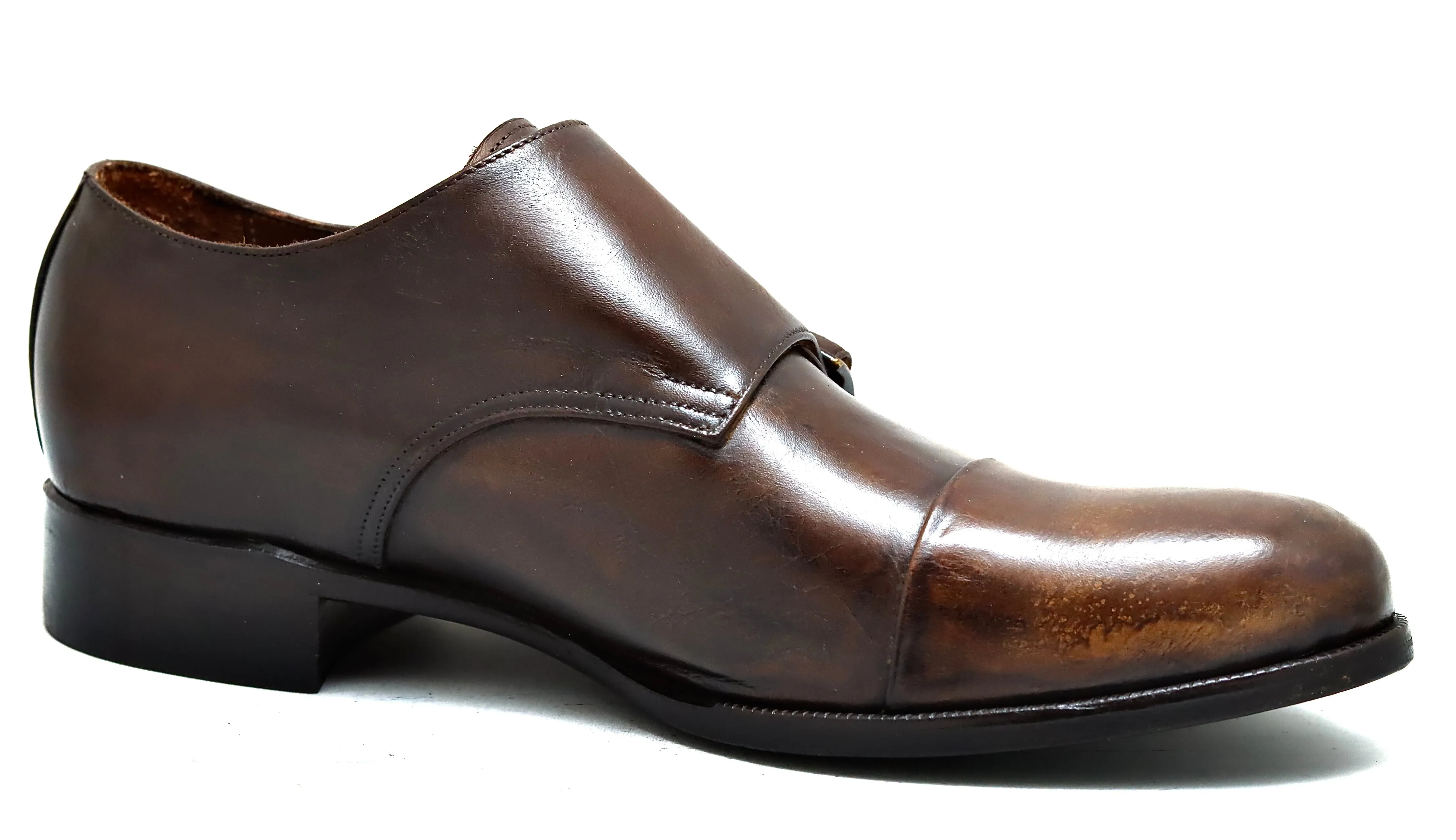 Double Monk  |  Antique brown | box calf