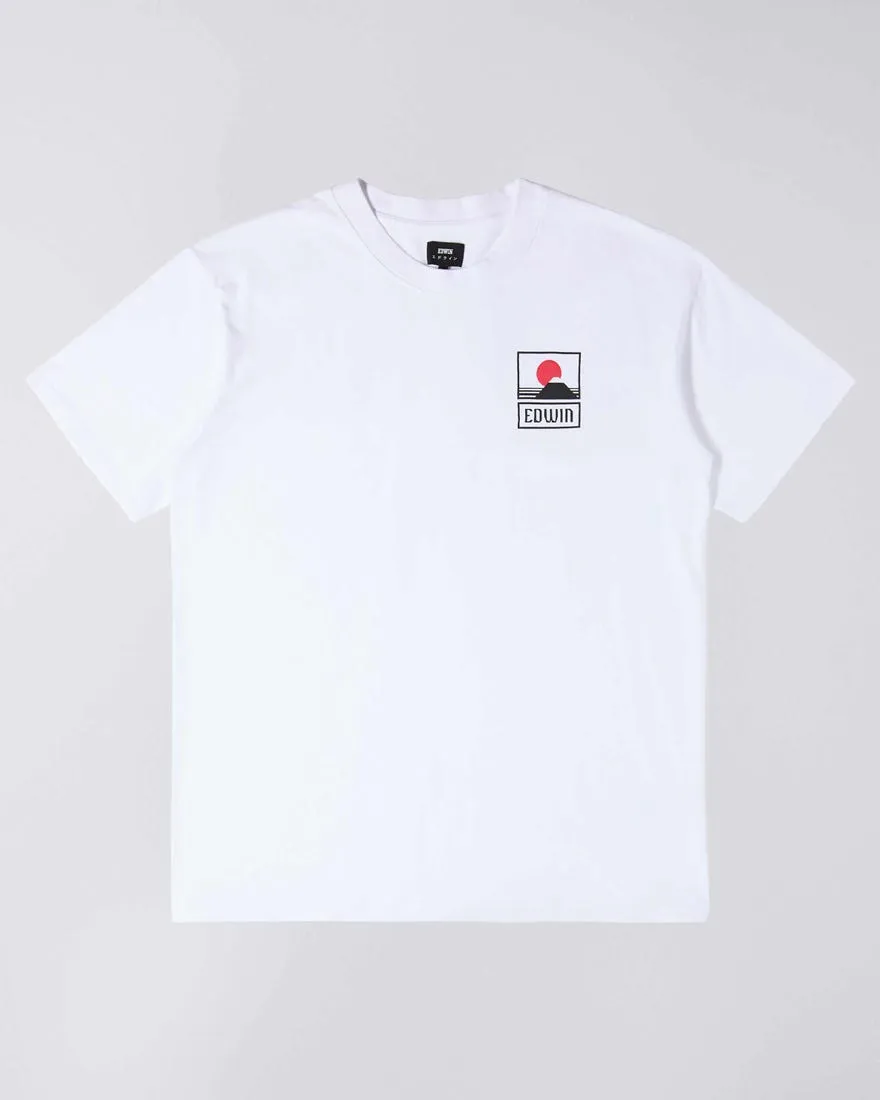 EDWIN SUNSET ON MT FUJI T-t-shirt - WHITE