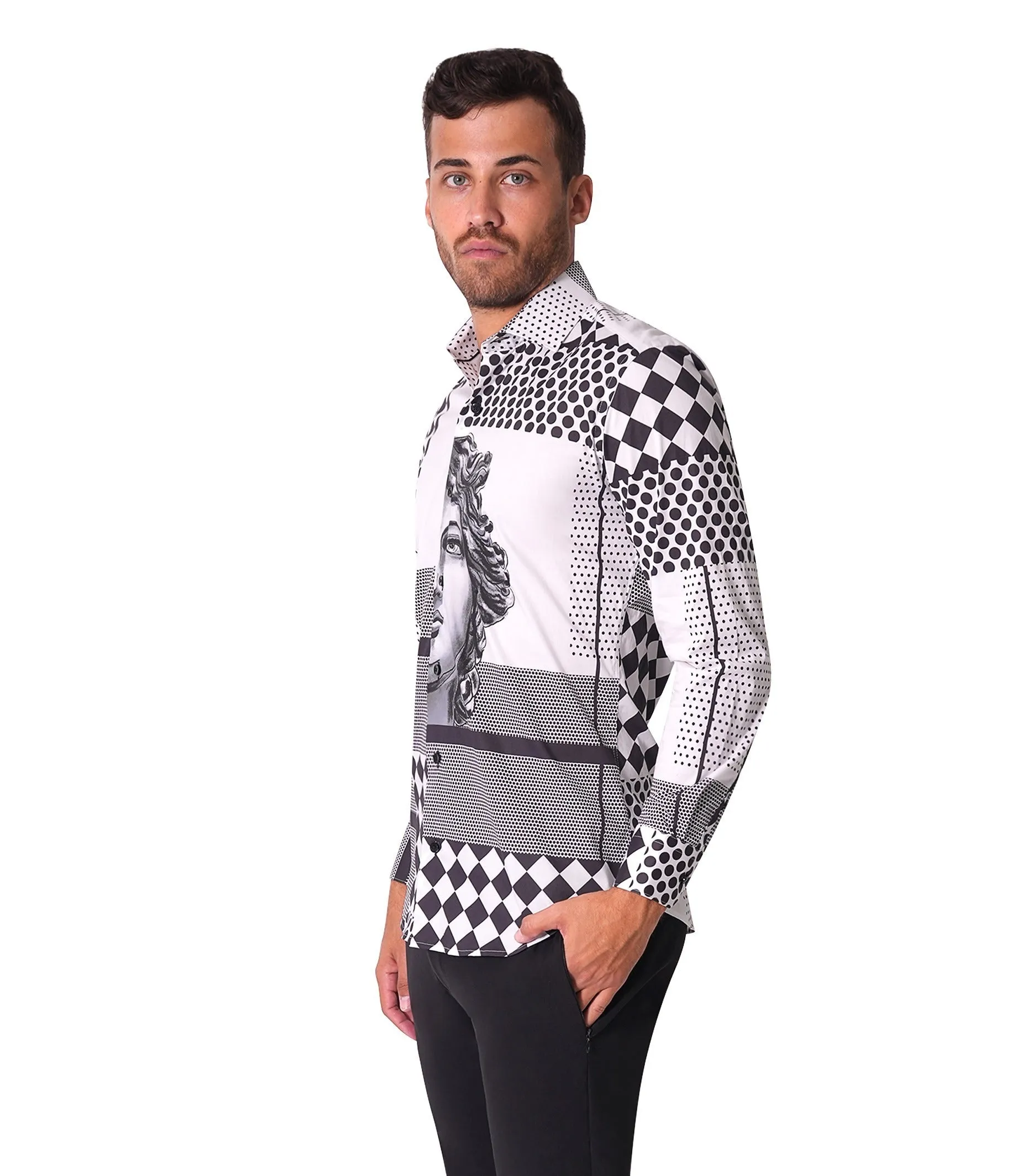 Francesa Greek Long-Sleeve Shirt [Size 3XL/7]