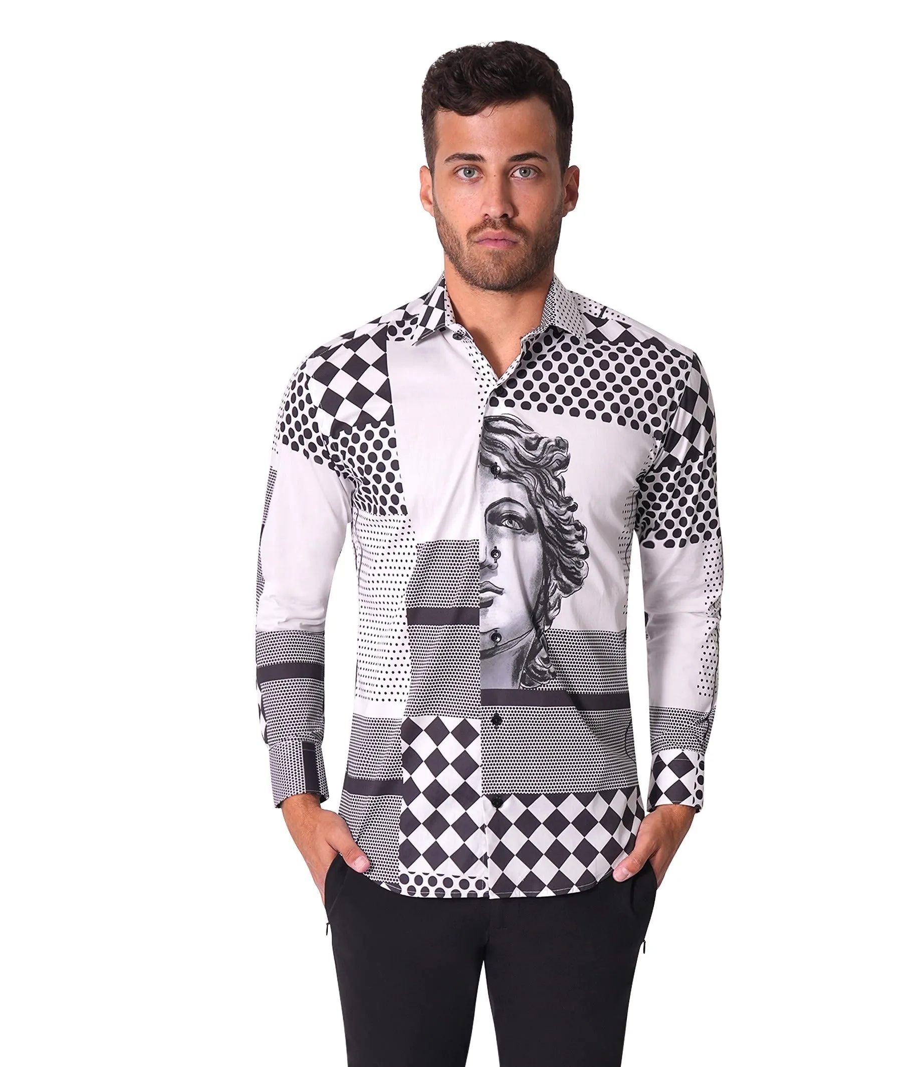 Francesa Greek Long-Sleeve Shirt [Size 3XL/7]