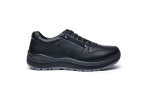 G-Comfort Mens Black leather Shoes Laced Wide Water Repellent R1282S