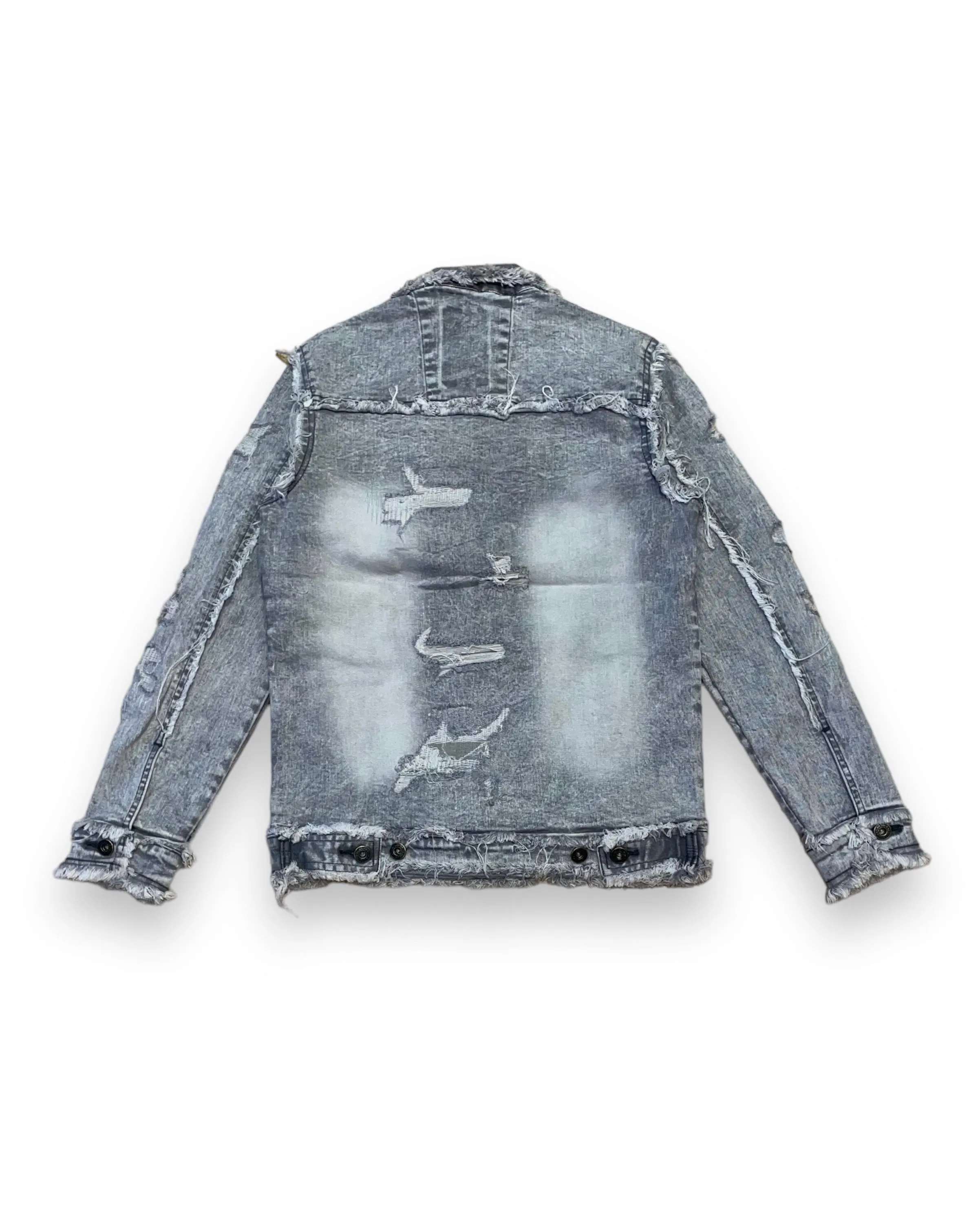 Heavy Distressed Denim Jacket