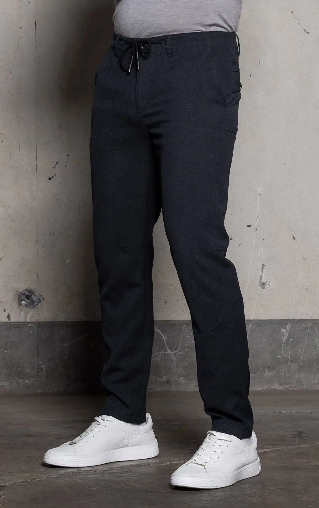 HIGH TWIST WOOL BLEND TROUSER - CLEARANCE