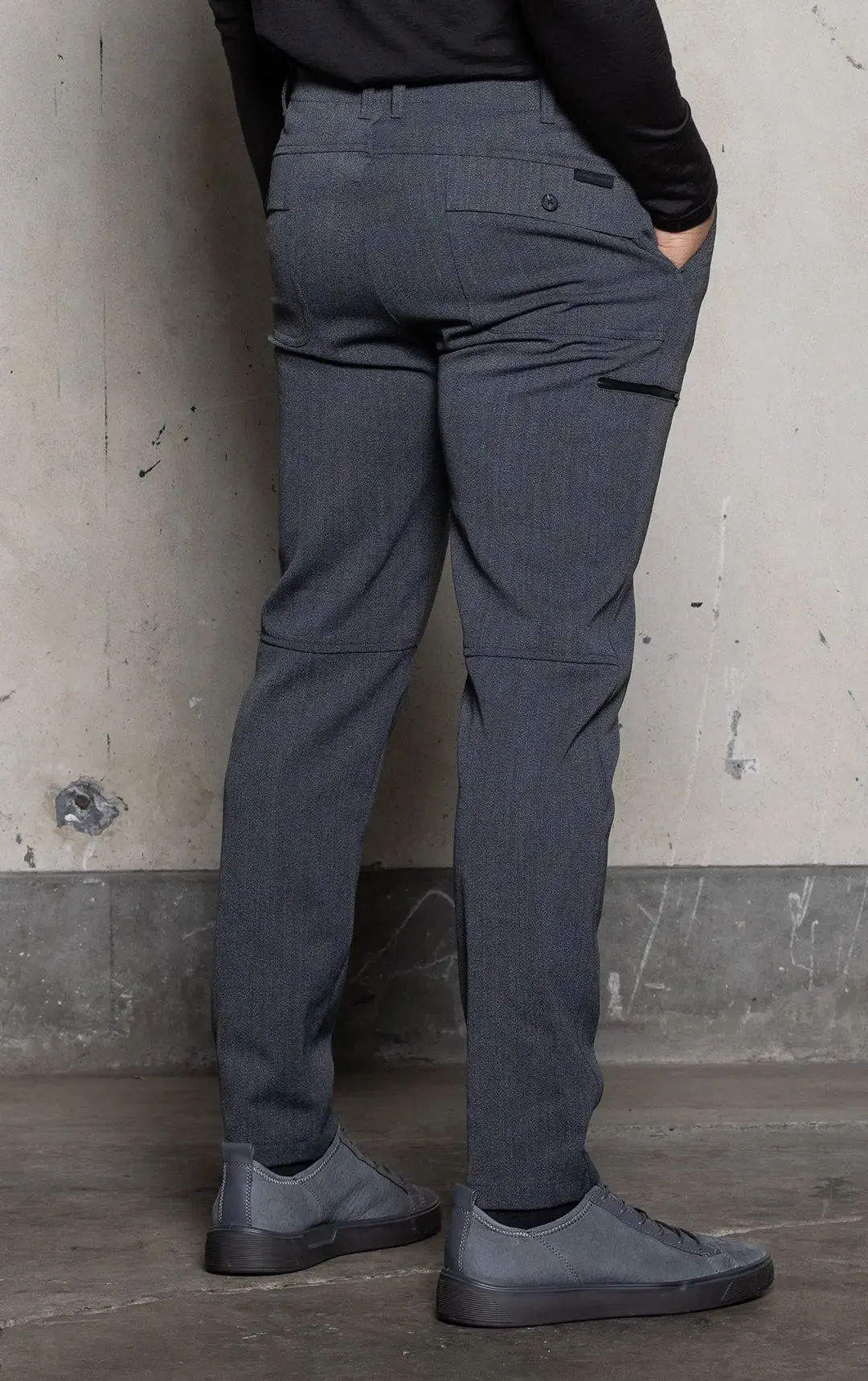 HIGH TWIST WOOL BLEND TROUSER - CLEARANCE