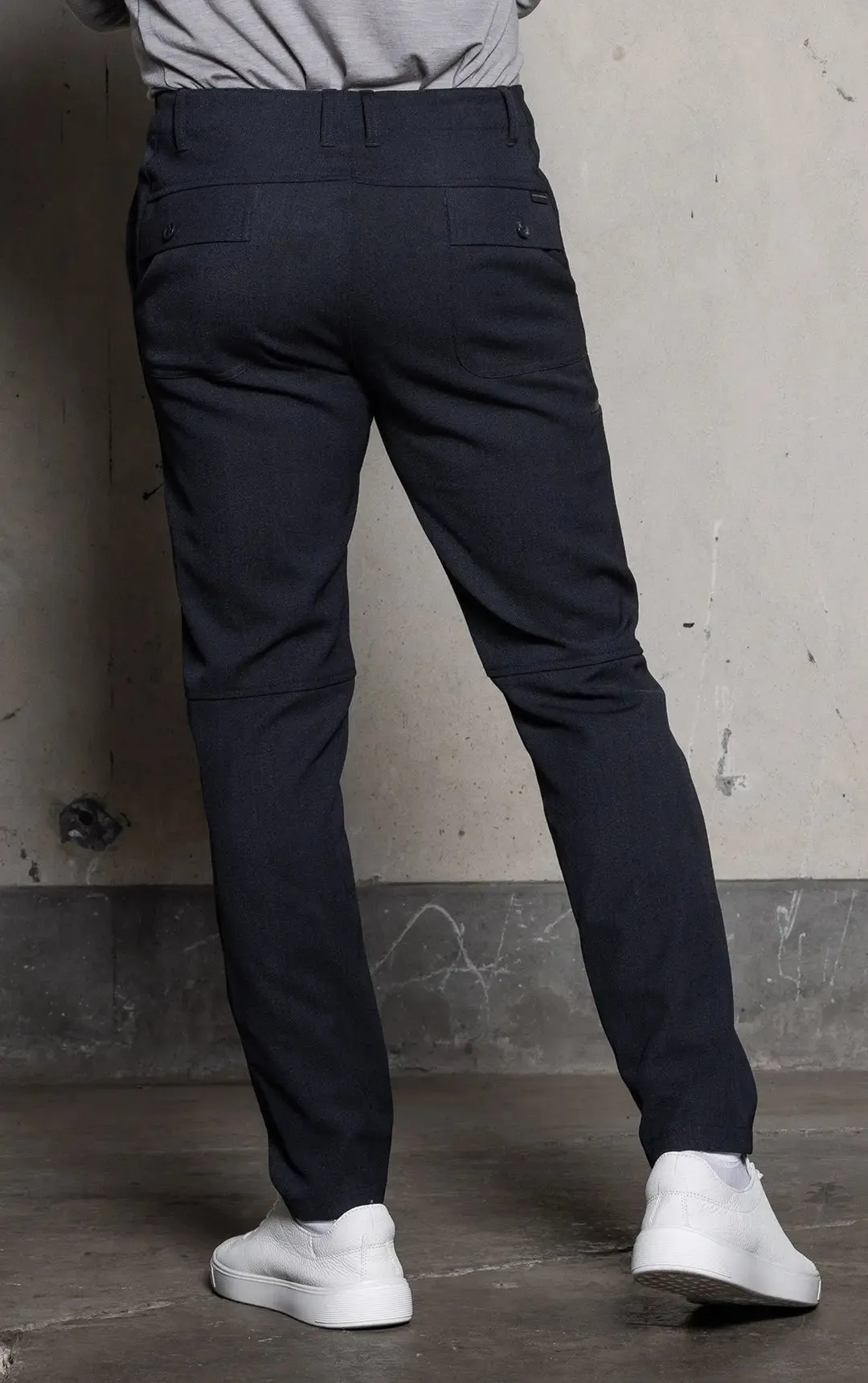 HIGH TWIST WOOL BLEND TROUSER - CLEARANCE