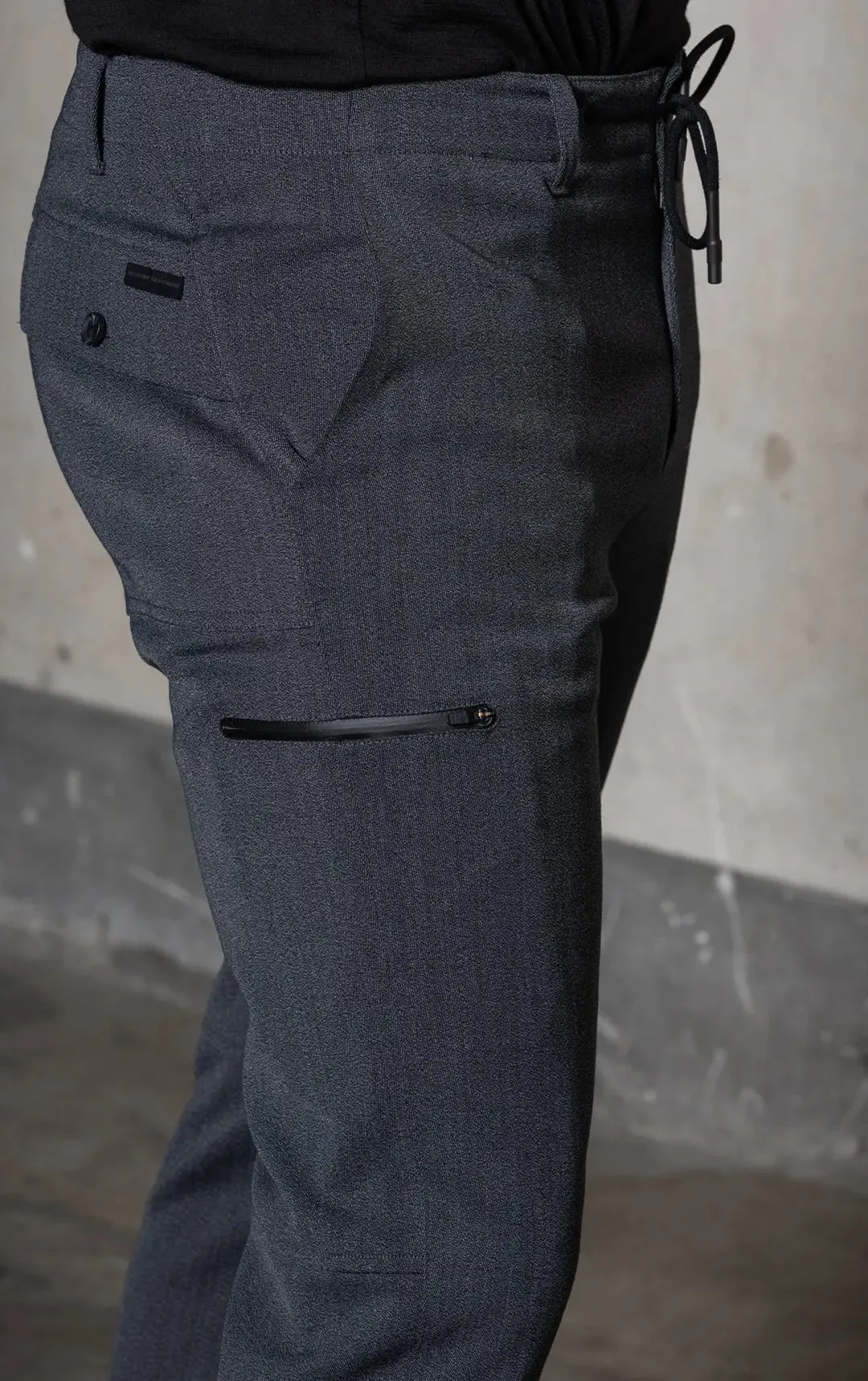 HIGH TWIST WOOL BLEND TROUSER - CLEARANCE